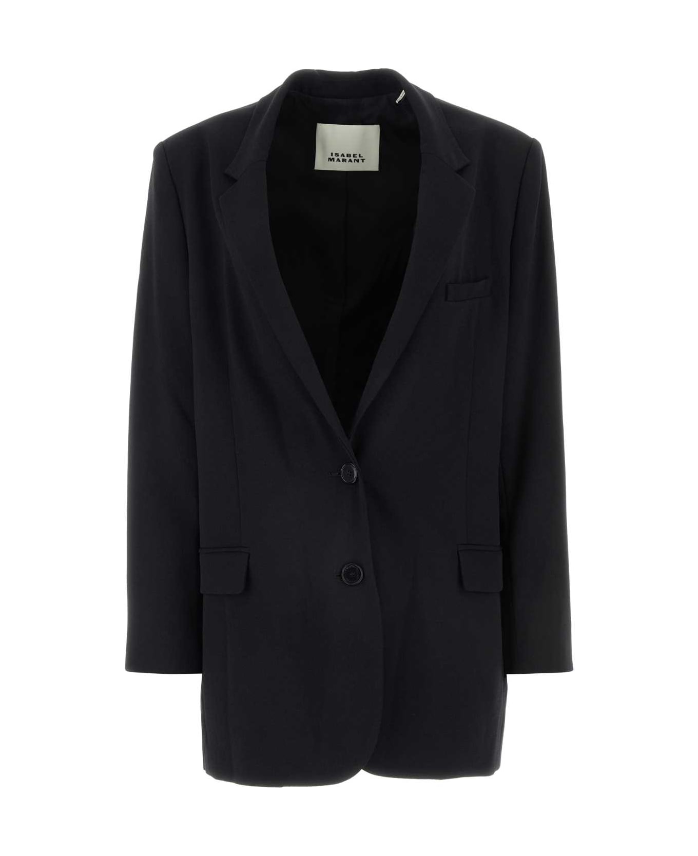 ジャケット Isabel Marant Black Stretch Polyester Blend Oceany Blazer Isabel Marant Black Stretch Polyester Blend Oceany Blazer