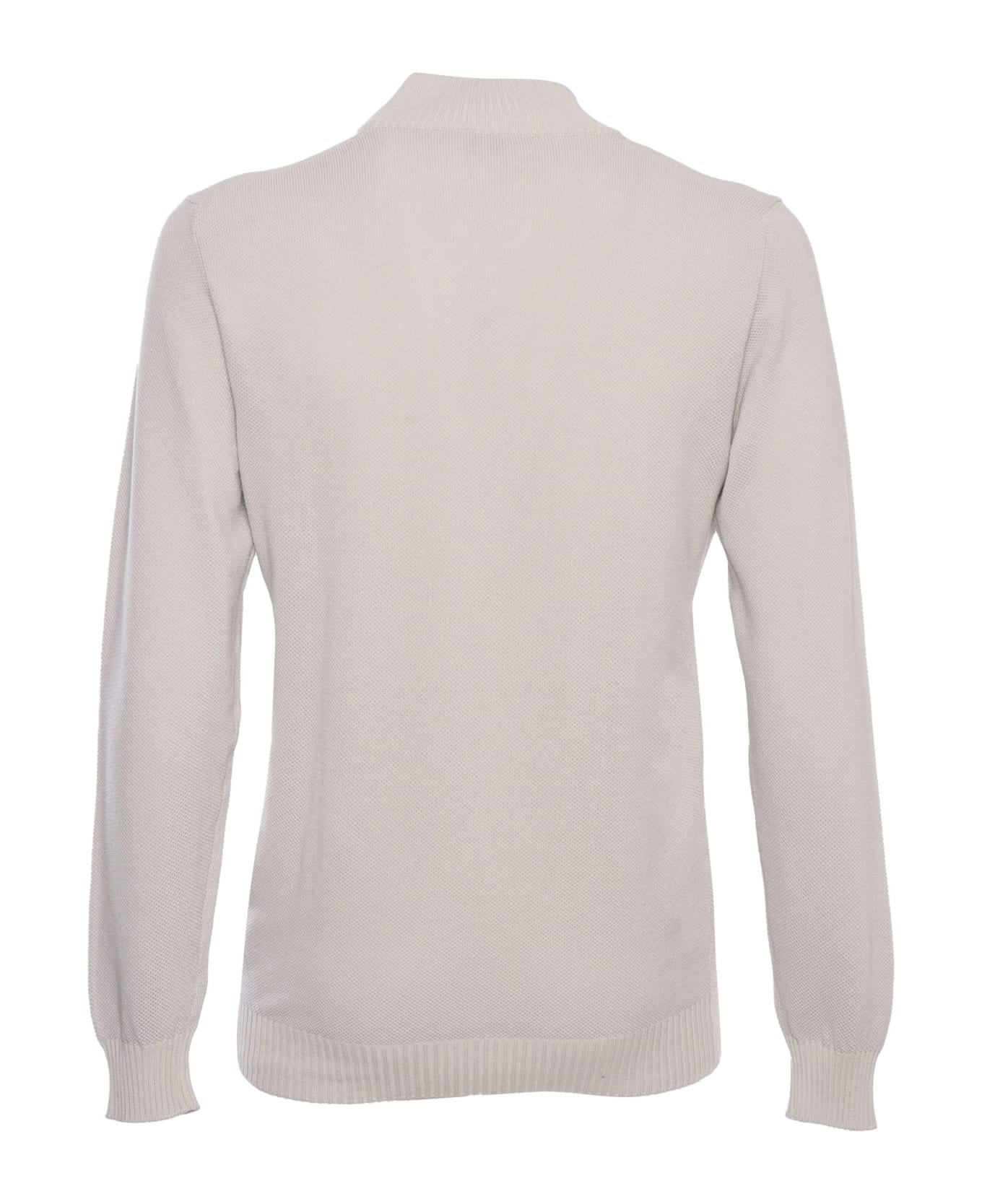 Fedeli Supima Dusty Sweater - WHITE