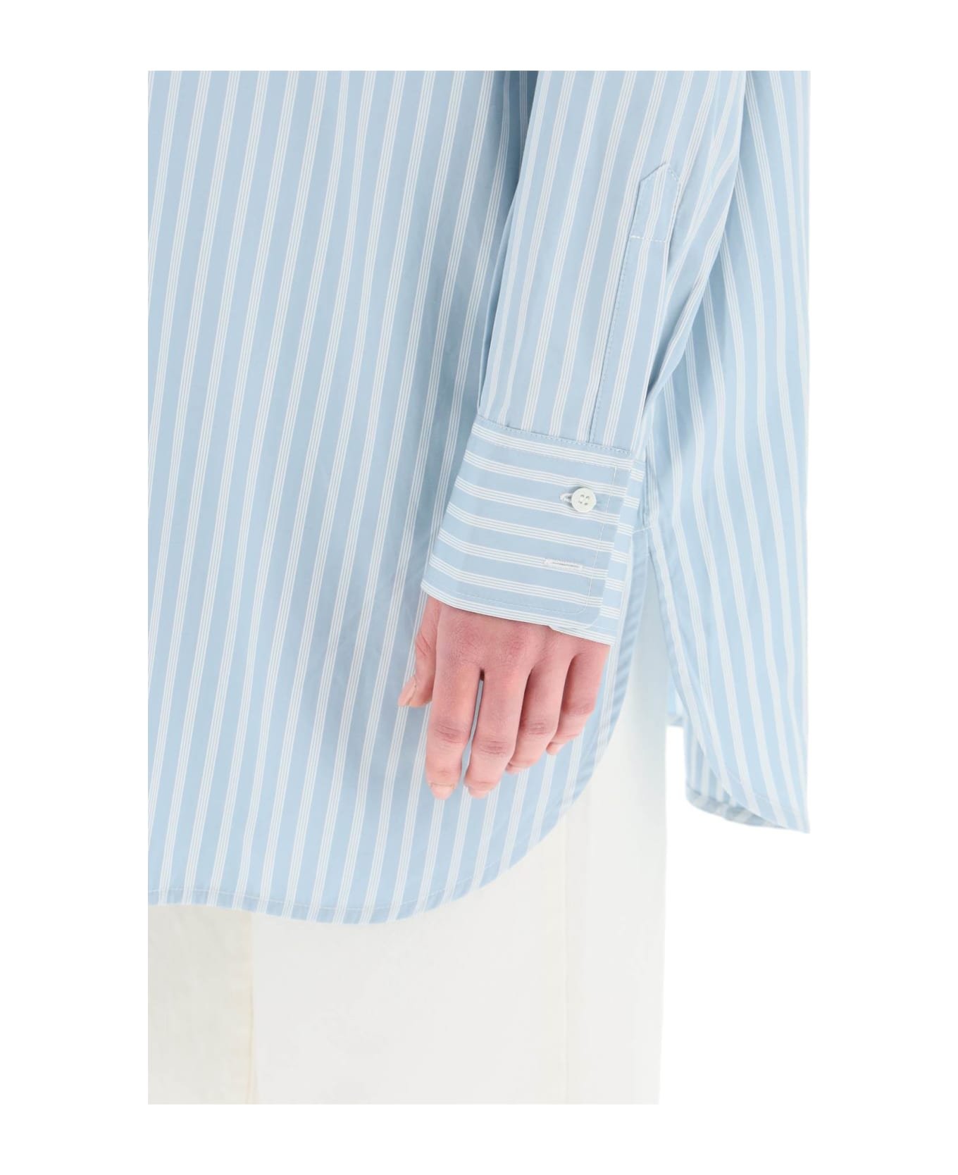 Etro Oversized Striped Shirt - LIGHT BLUE (Light blue)