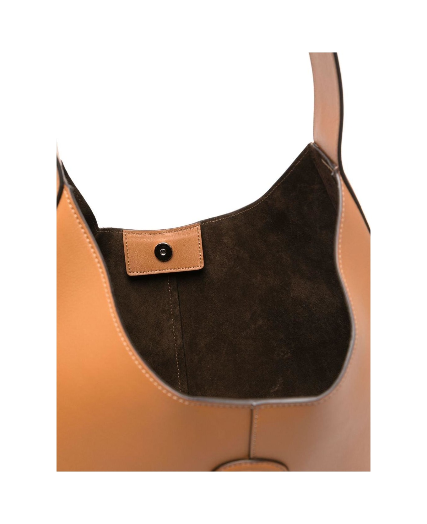 Tod
s Di Bag Hobo Logo Detailed Medium Shoulder Bag - Leather Brown