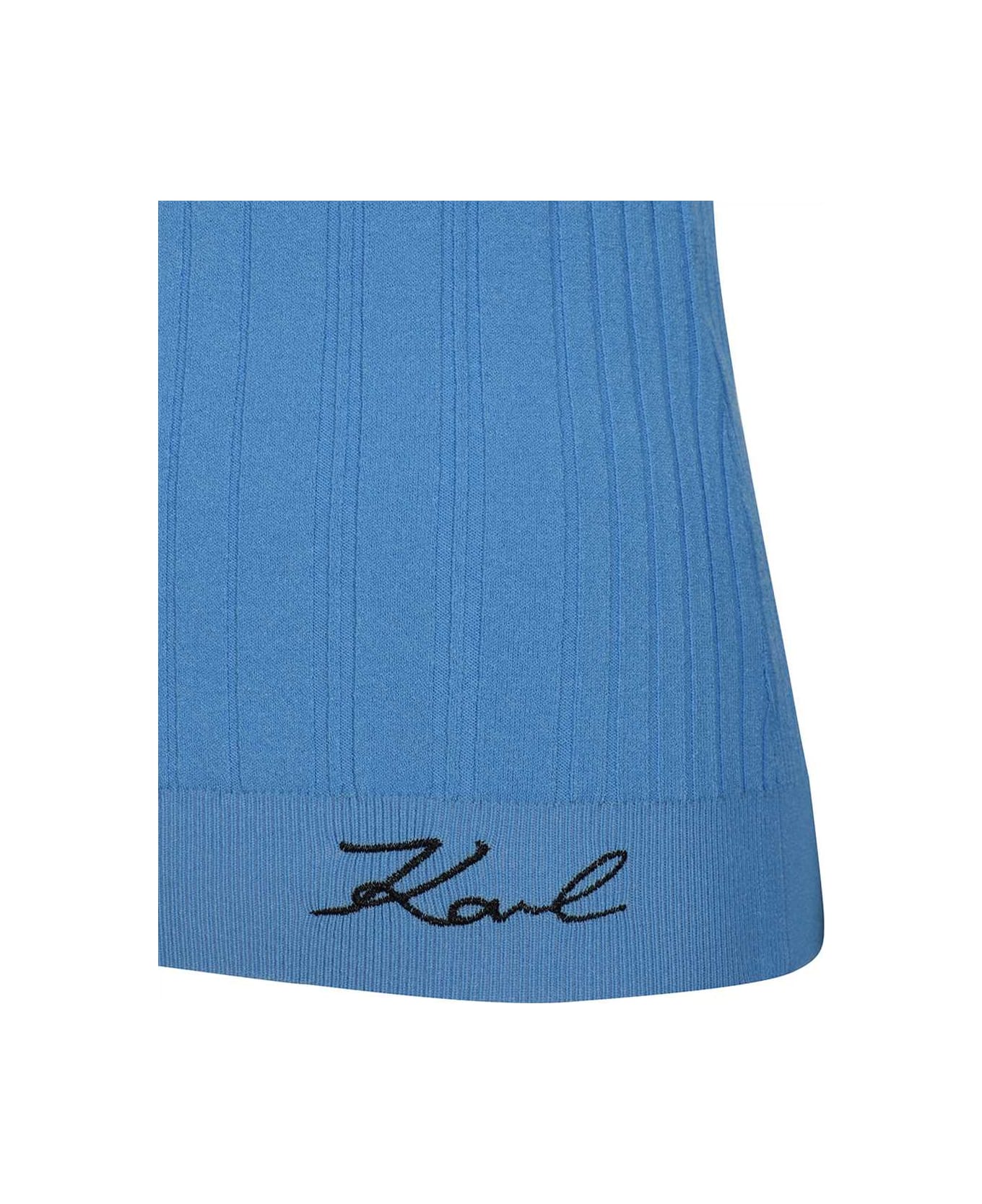 Karl Lagerfeld Viscose Top - blue Tシャツ