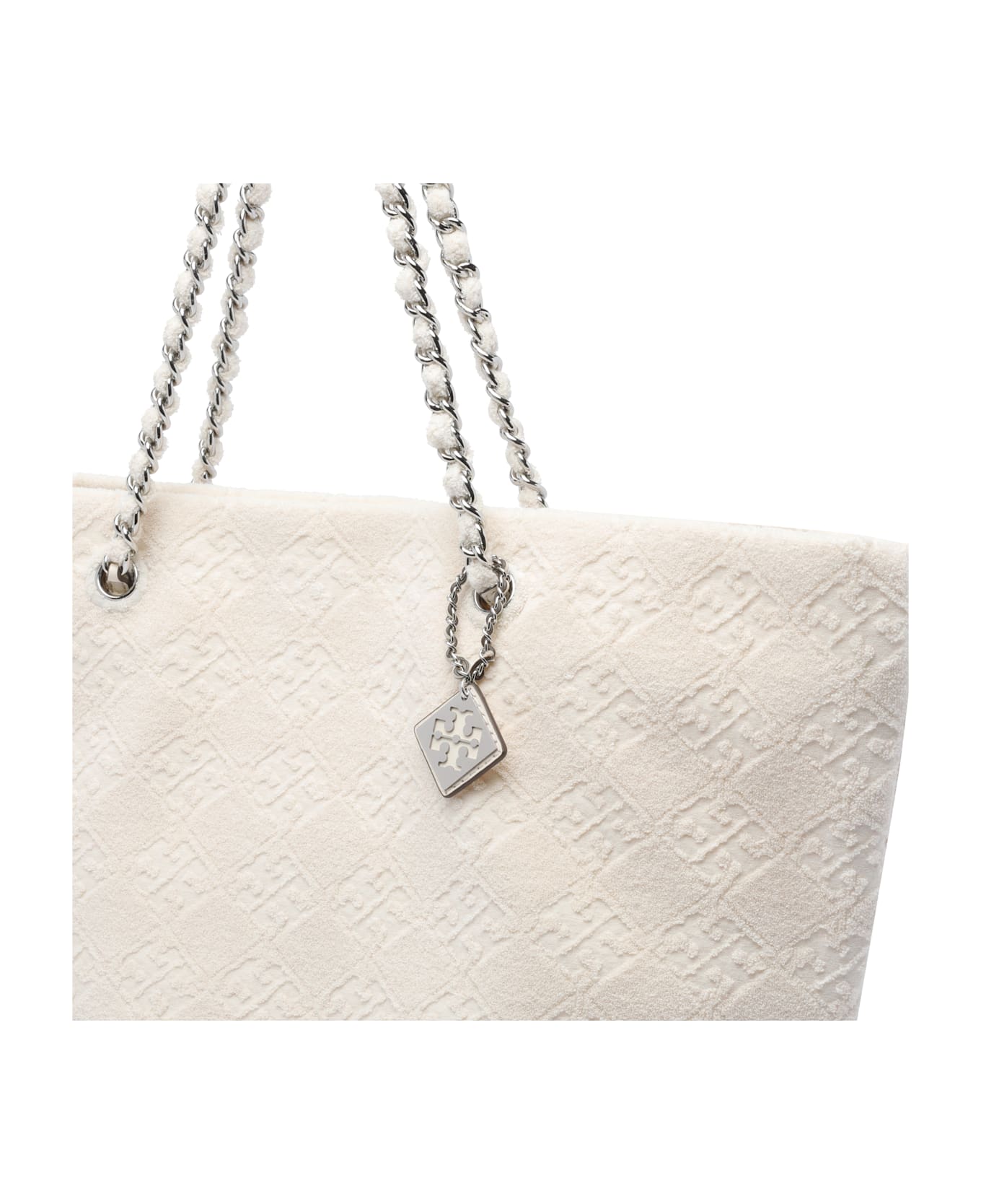 Tory Burch Ella Chain Tote Bag - White