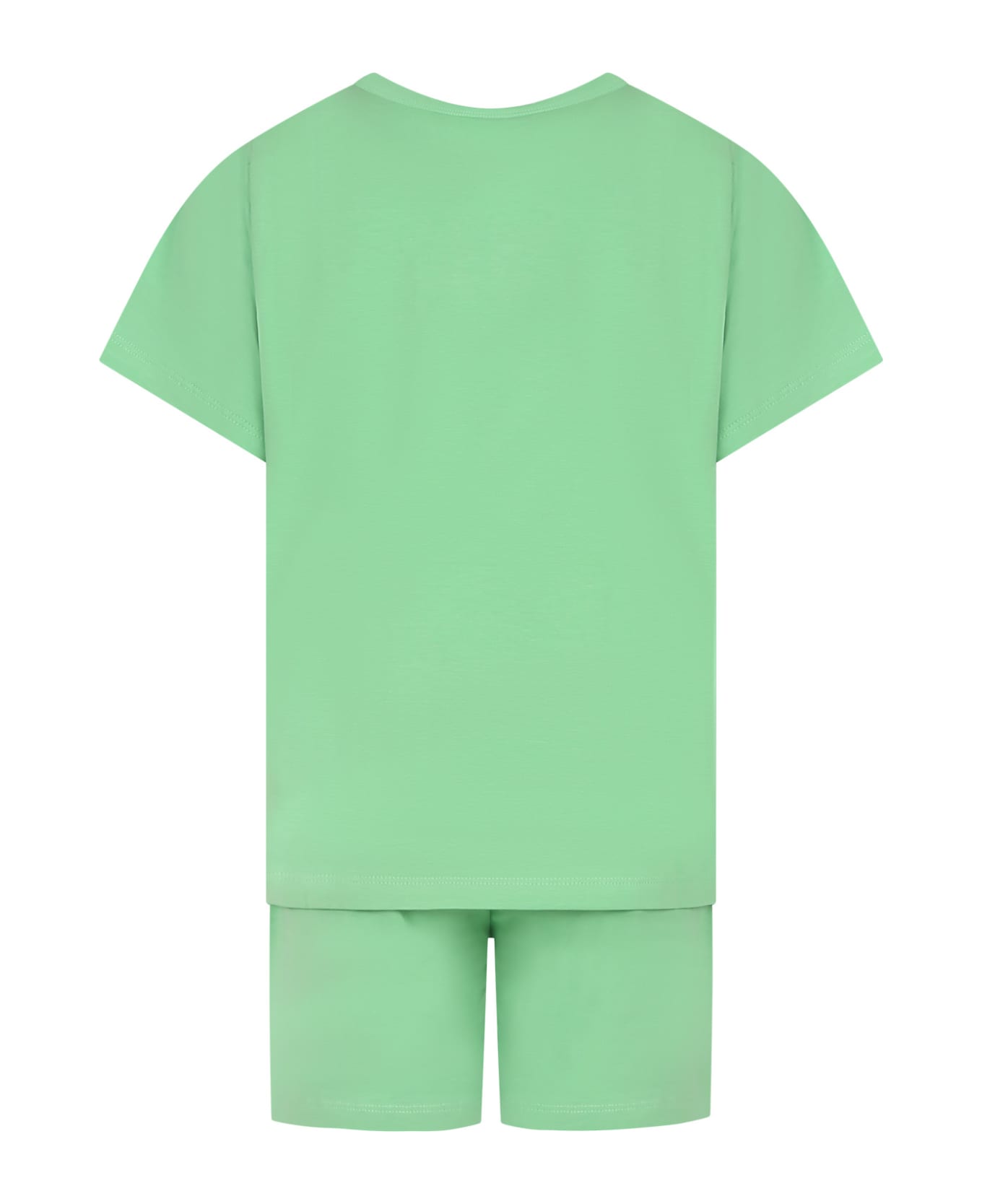Molo Green Pajamas For Kids With Smile - Green
