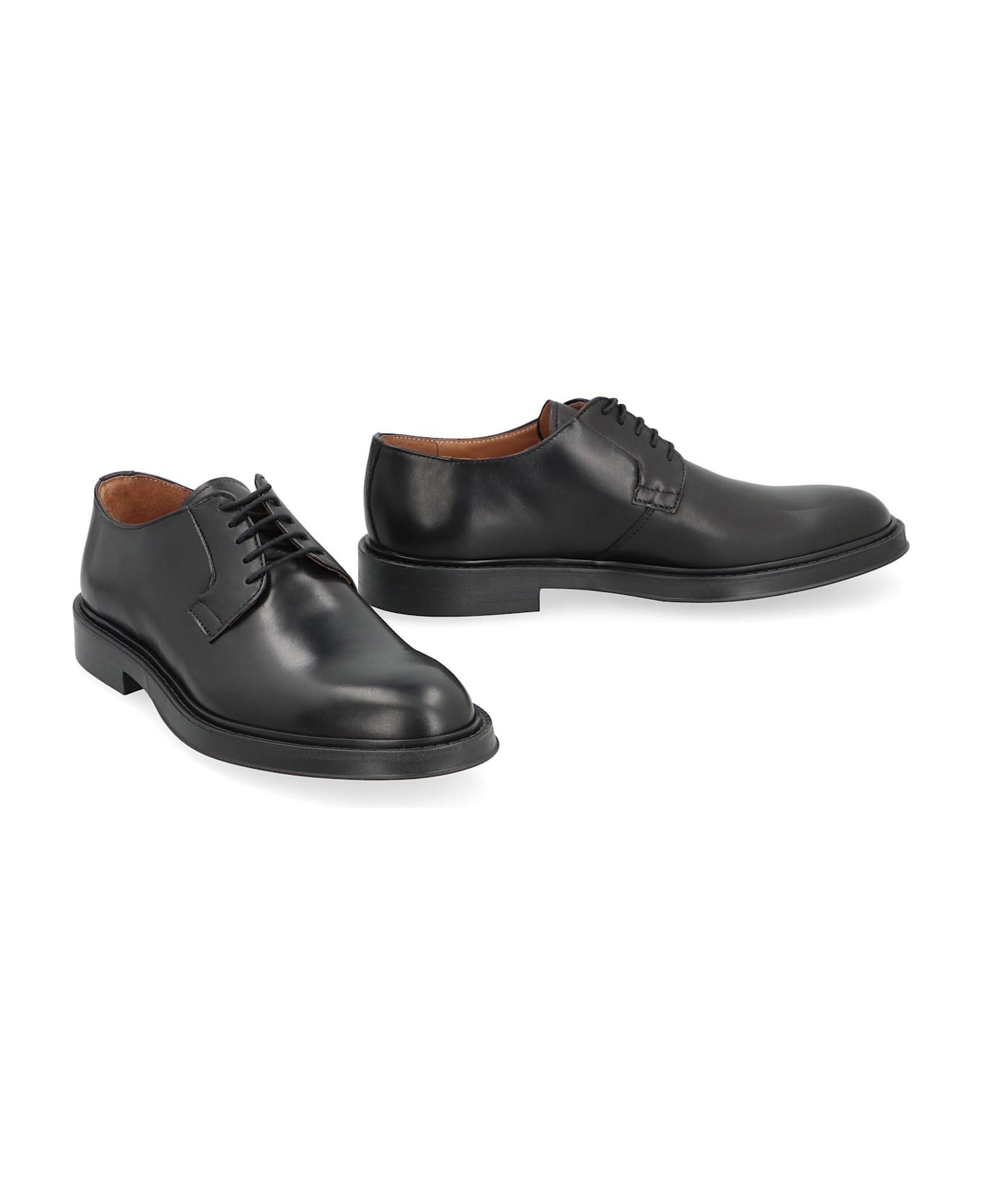 Bruno Magli Leather Lace-up Shoes - black