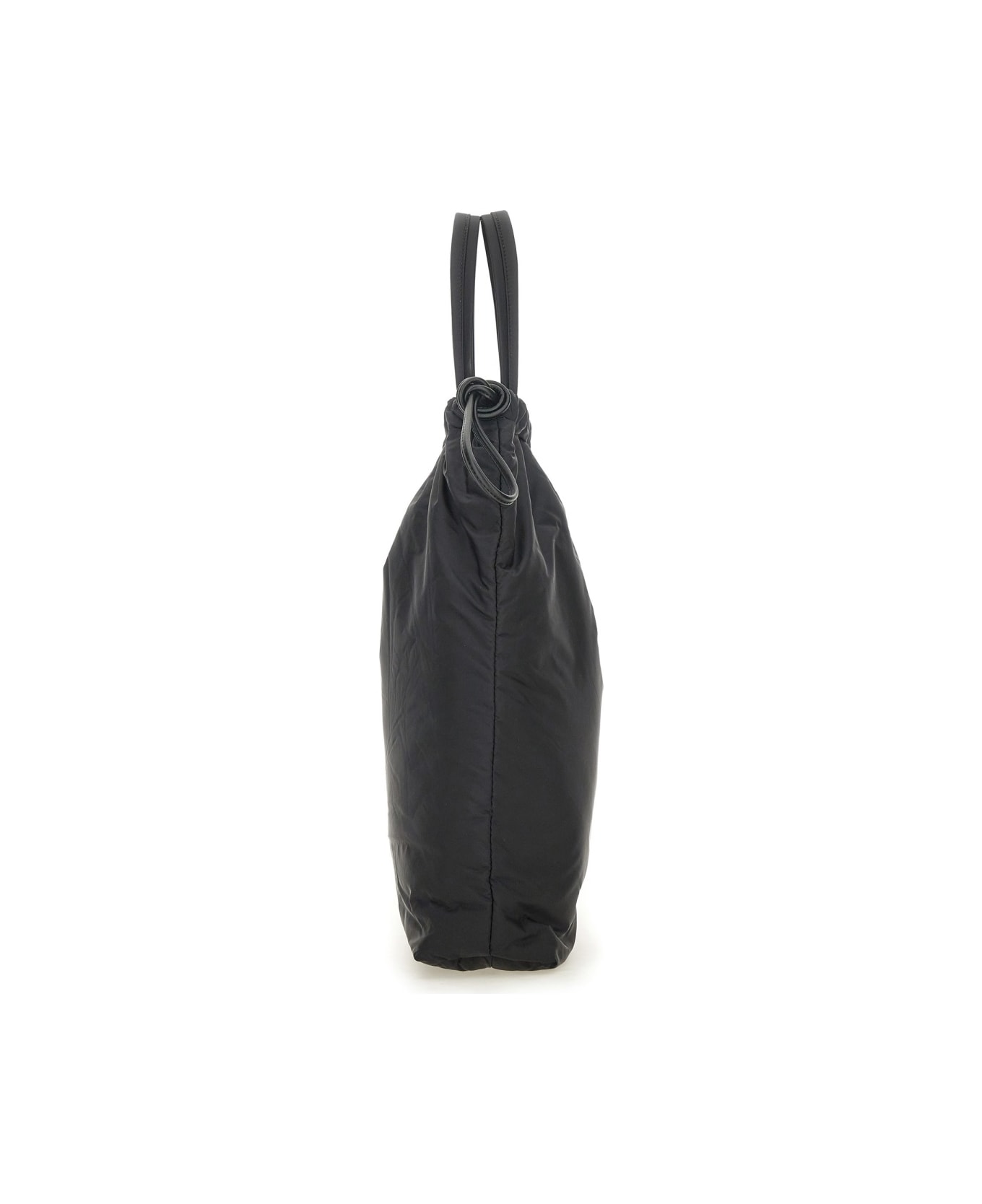 Aspesi Drawstring Shopper Bag - BLACK