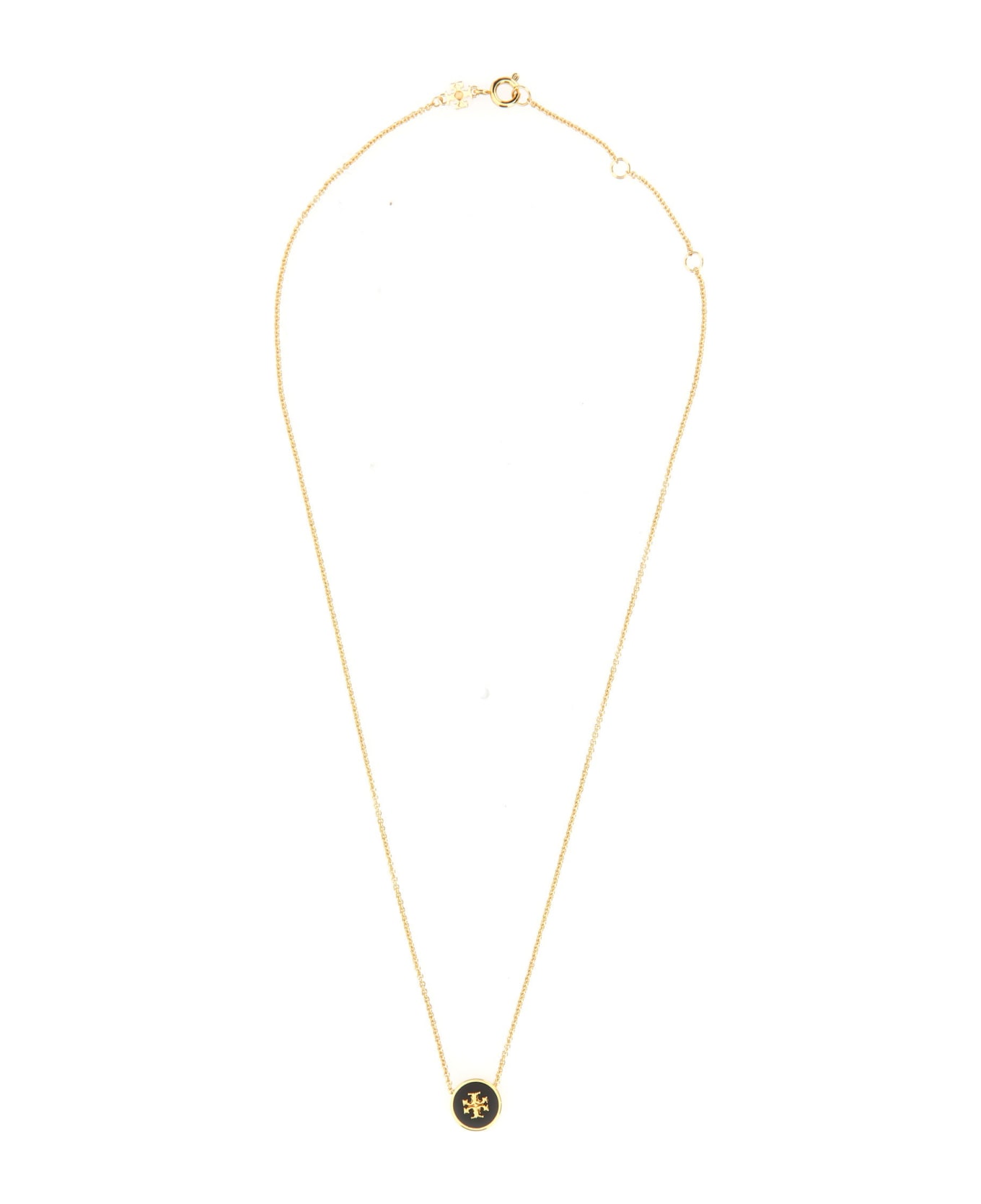 Tory Burch Kira Enamel Pendant Necklace - Gold