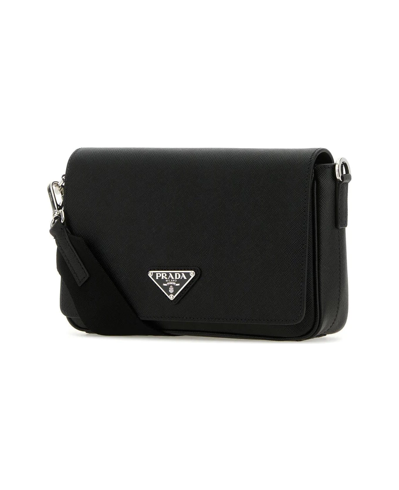 Prada Black Leather Crossbody Bag - Nero