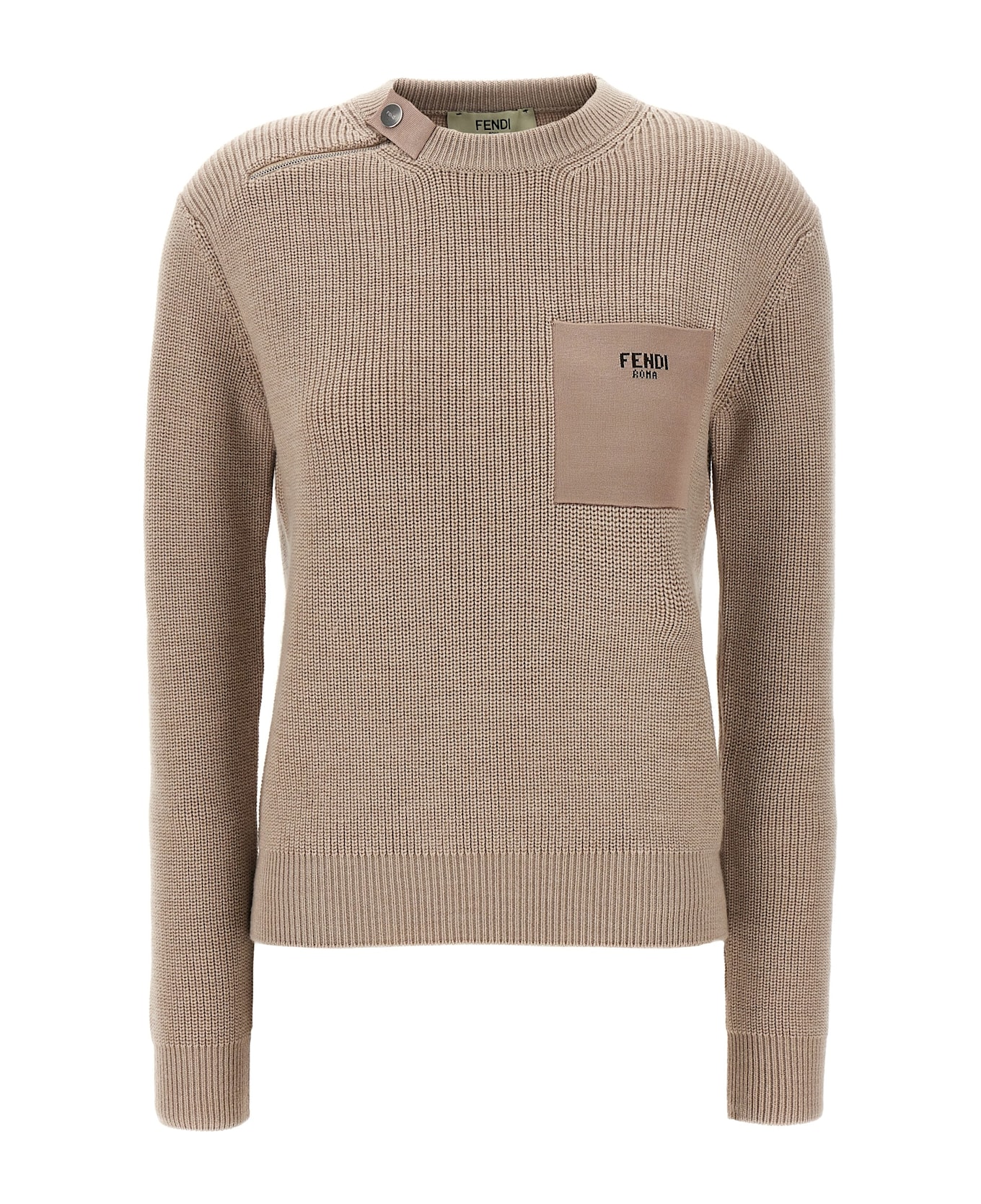 Fendi Wool Sweater - Gray