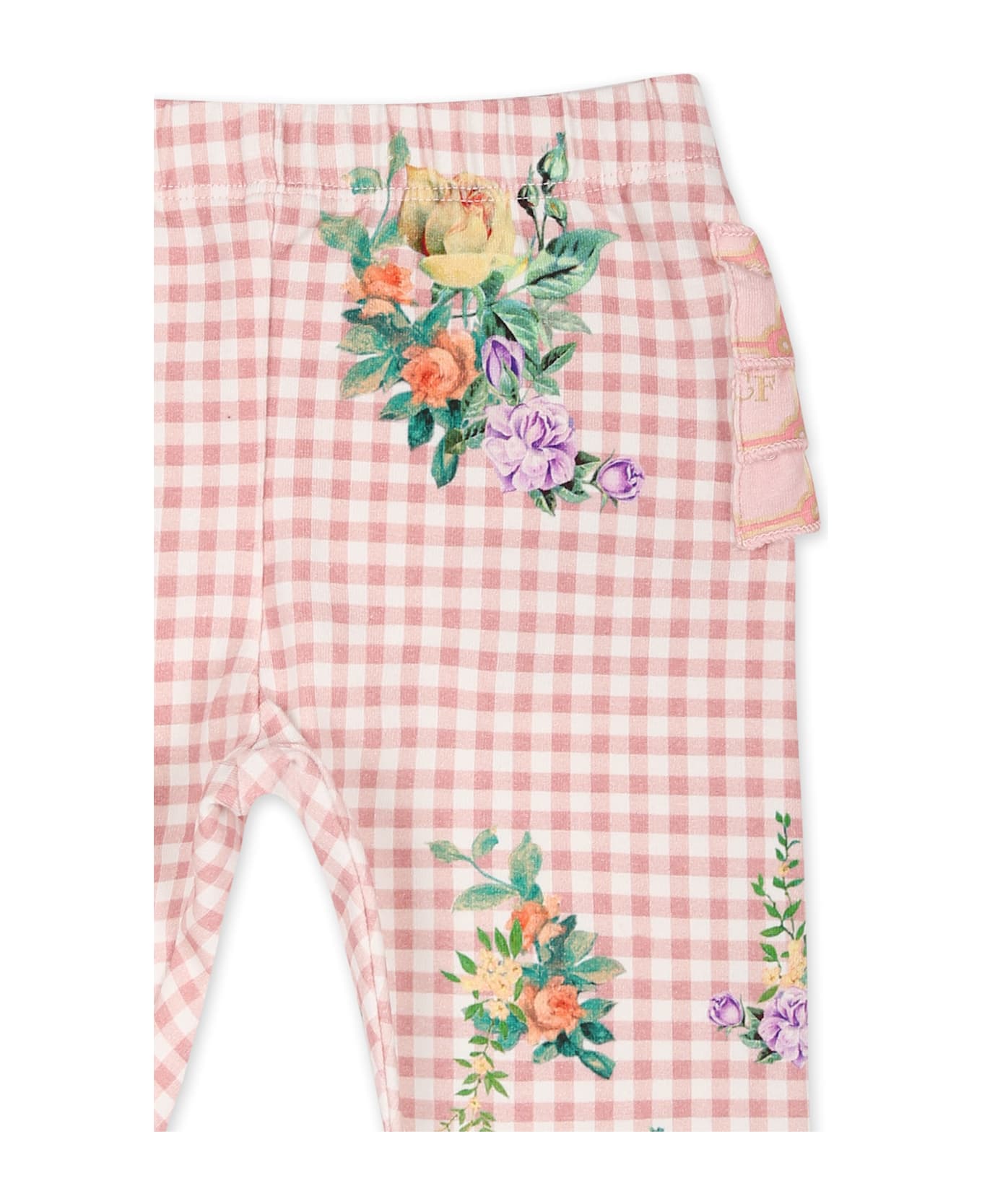 Camilla Pink Leggings For Baby Girl With Floral Print - Pink