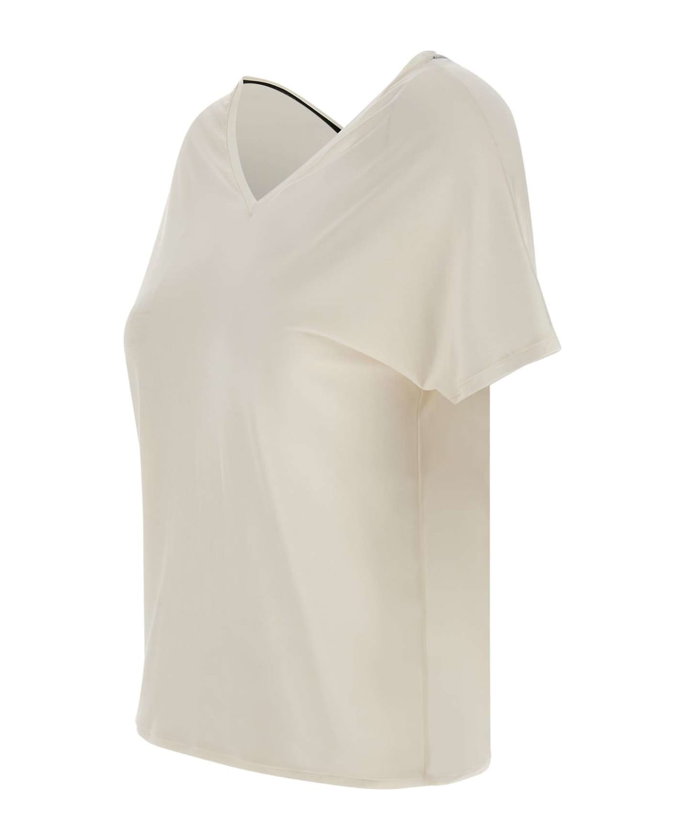 RRD - Roberto Ricci Design Cupro Fabric T-shirt T-shirt - WHITE