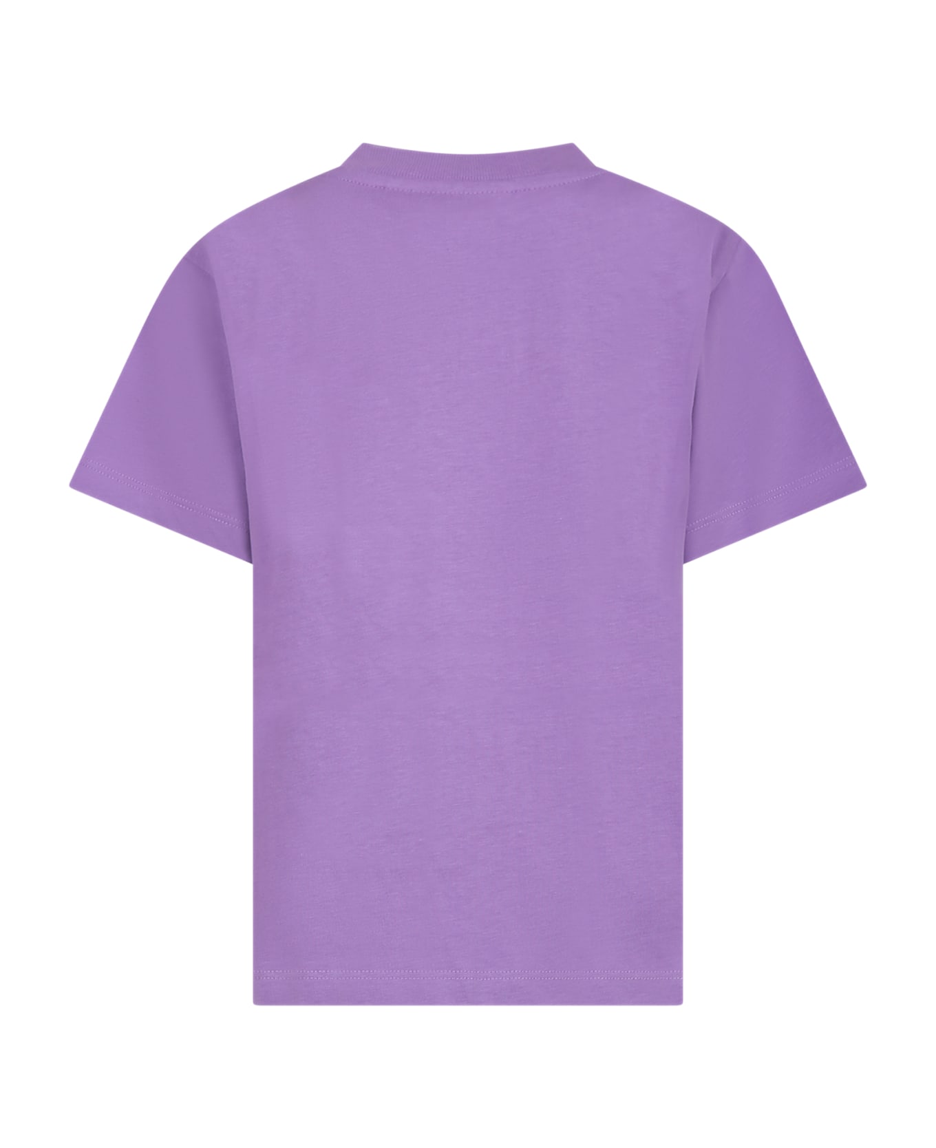 Molo Purple T-shirt For Boy With Writing - Violet