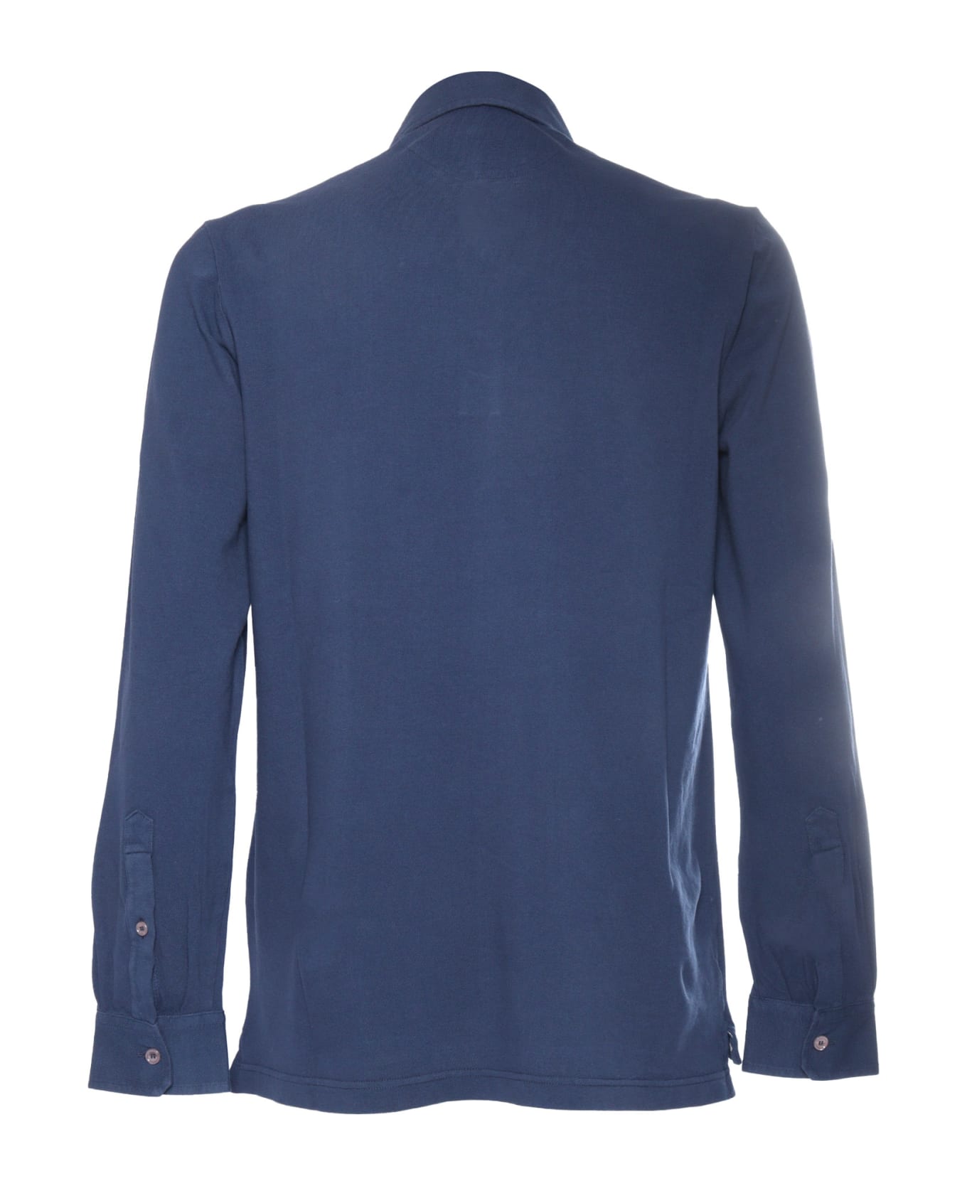 Ballantyne Blue Long-sleeved Polo - BLACK