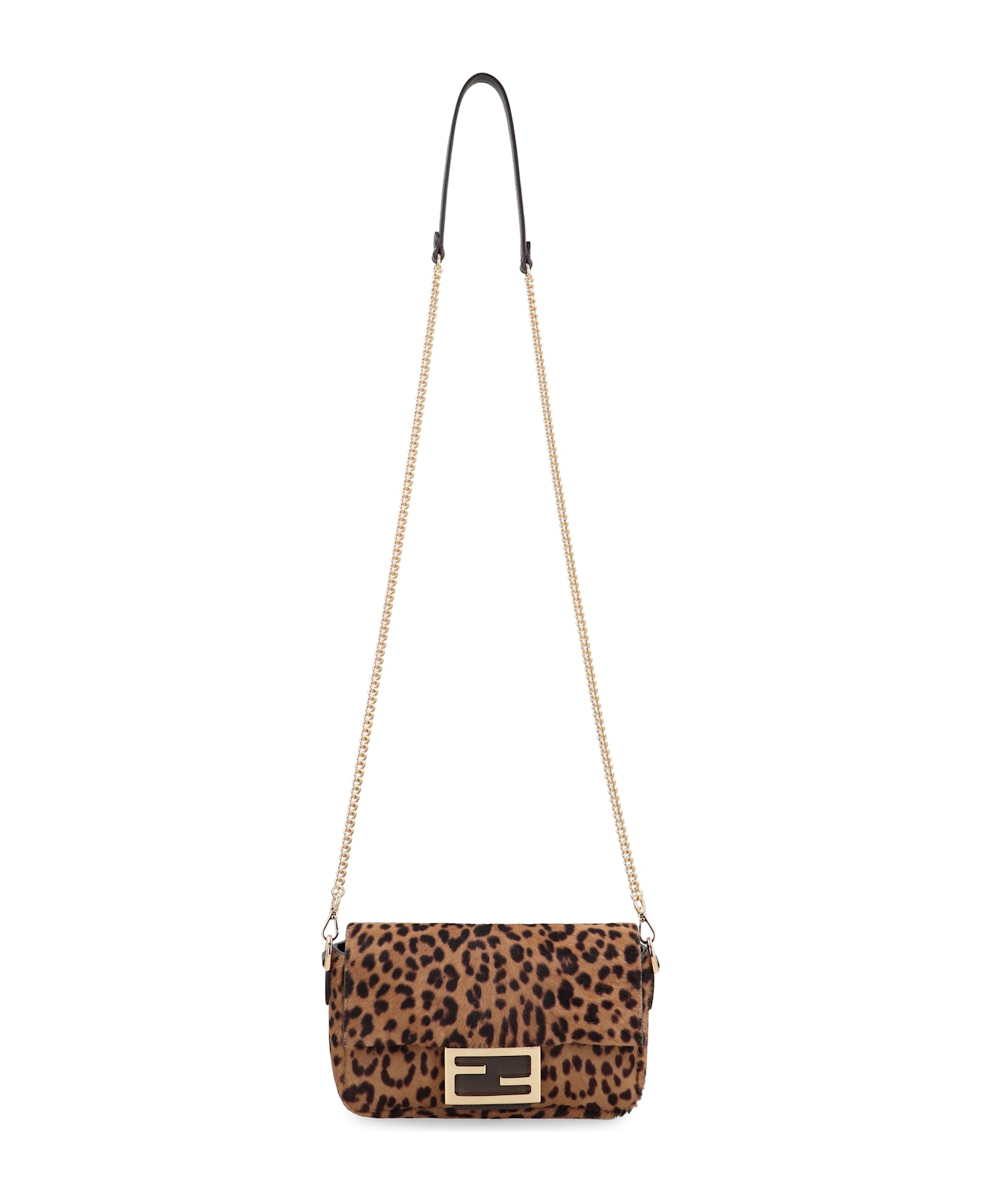 Fendi Borsa Baguette® Mini In Calfskin - Animalier