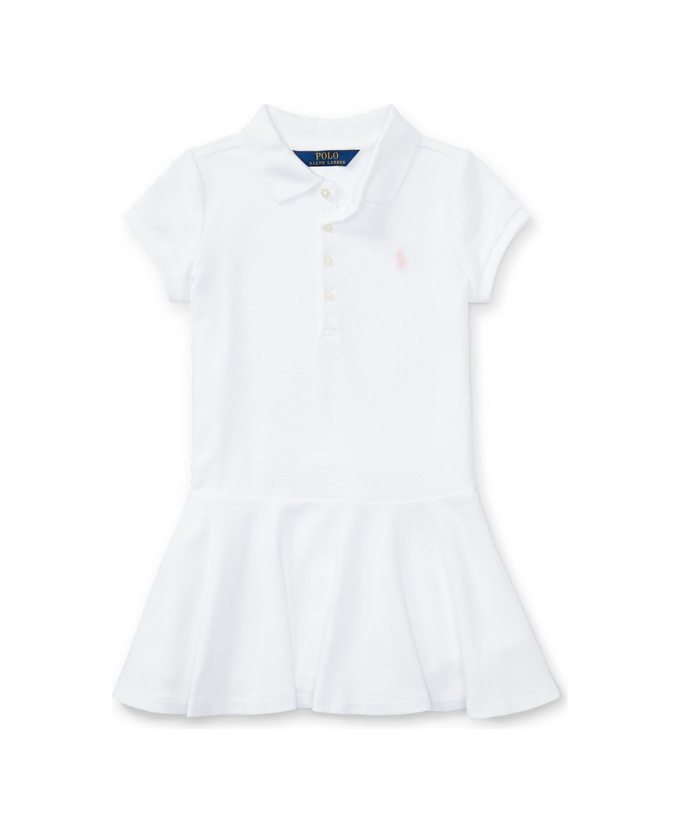 Polo Ralph Lauren Kids Polo Style Dress - White