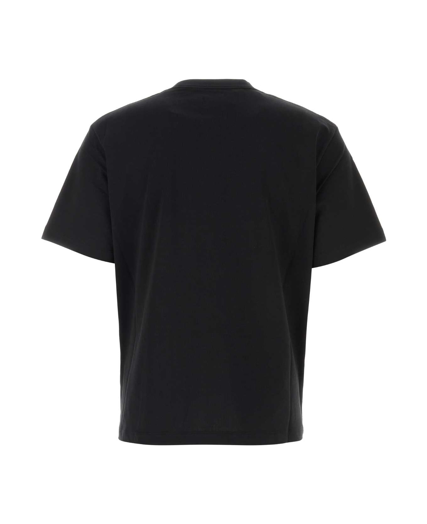 ROA Black Cotton T-shirt - BLK0001