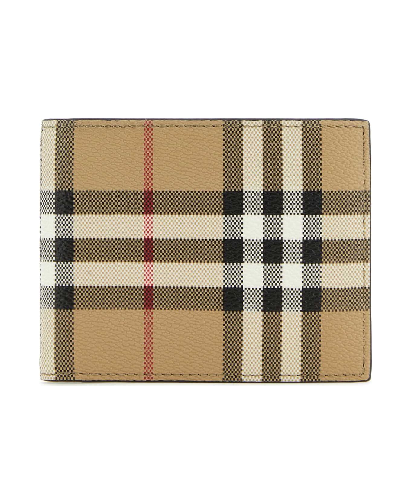 Burberry Printed E-canvas Wallet - ARCHIVEBEIGE
