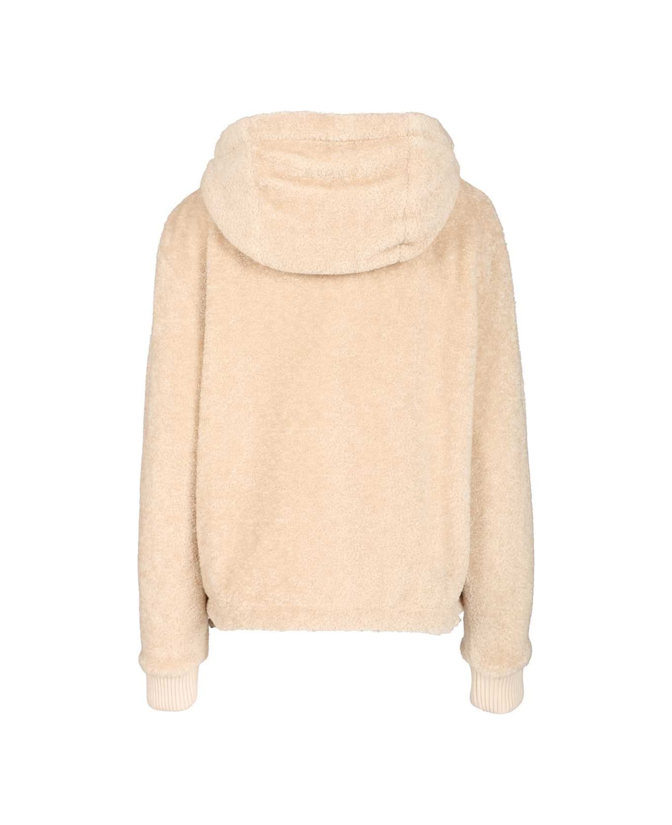 Moncler Reversible Padded Hoodie - WHITE