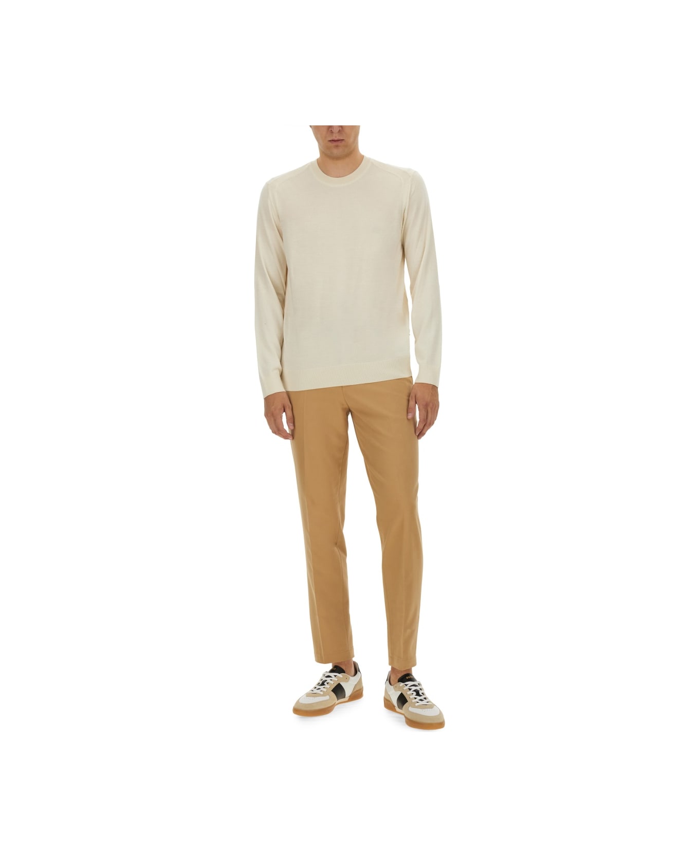 Hugo Boss Regular Fit Pants - BEIGE