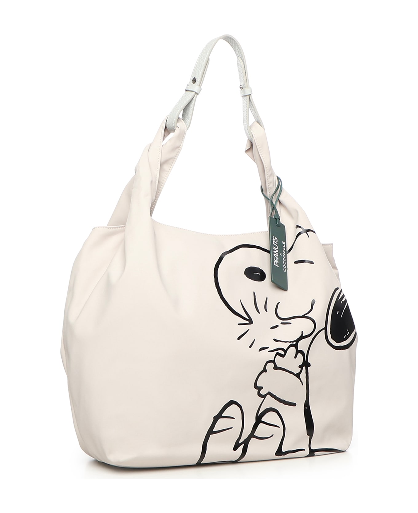 Coccinelle Coated Fabric Tote Bag - SNOW/SNOW