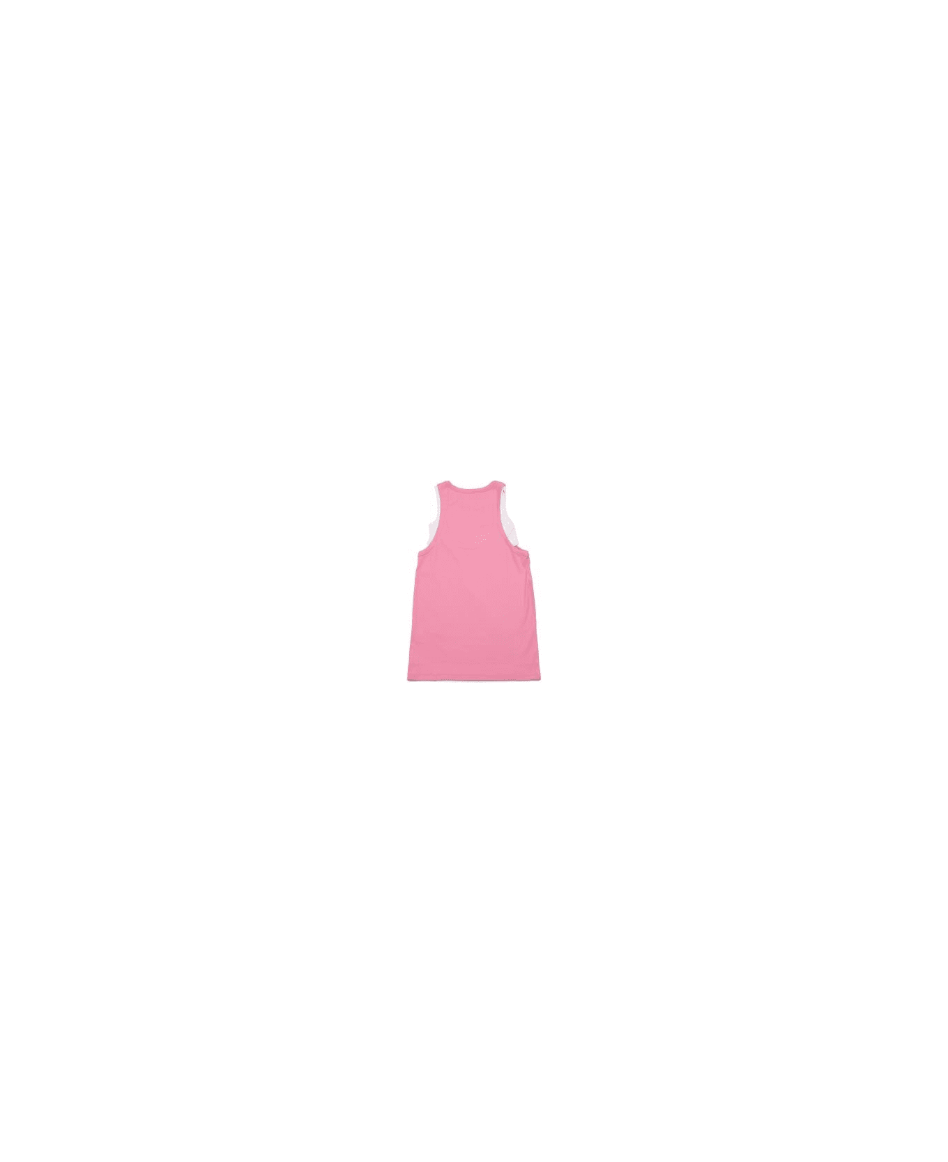 MM6 Maison Margiela Abito Con Logo - Pink ワンピース＆ドレス