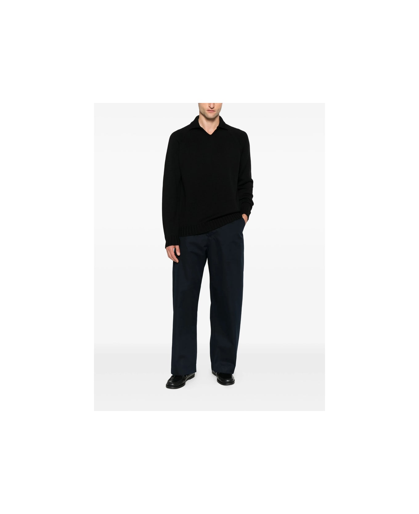 Zanone Sweater - BLACK