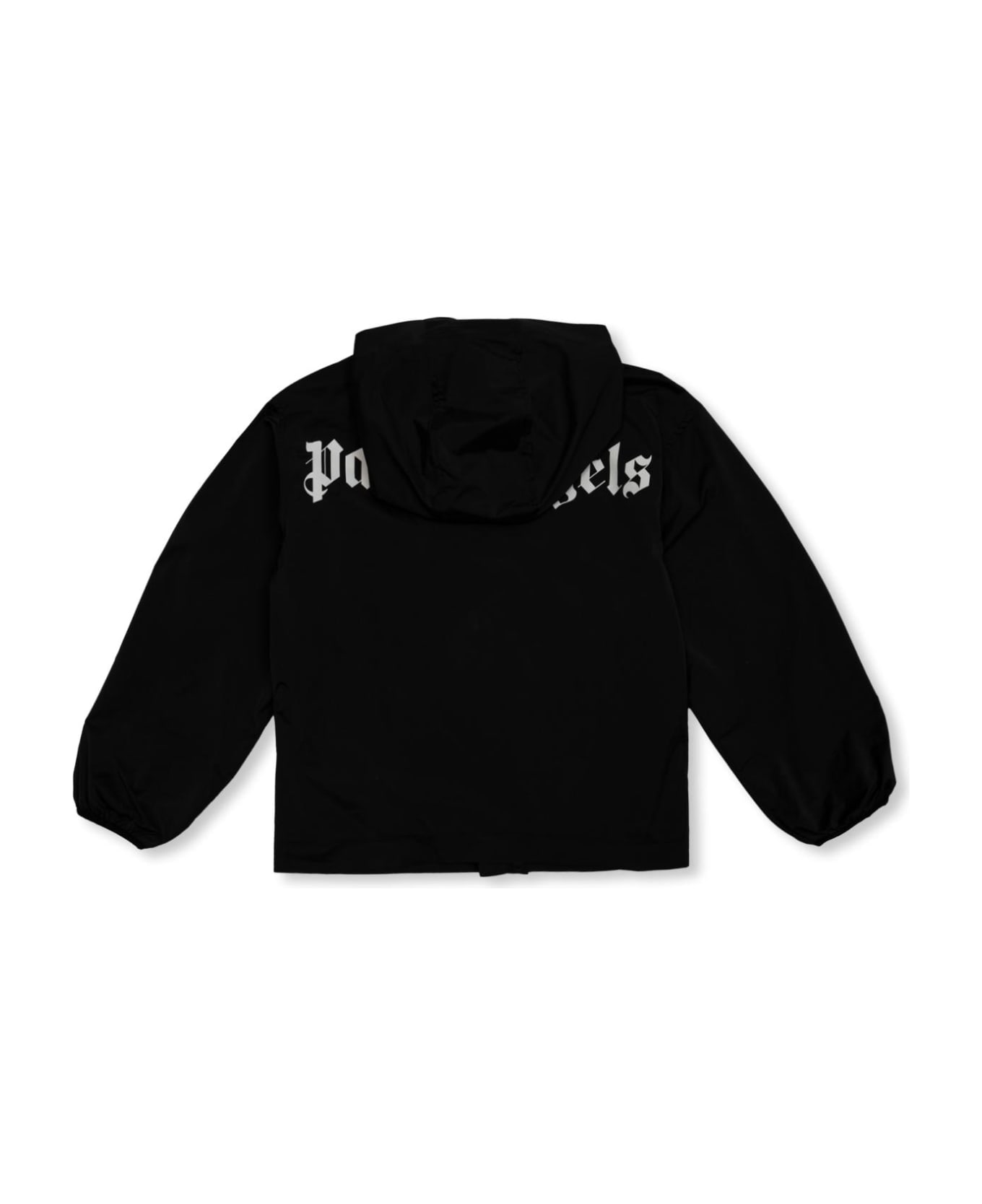 Palm Angels Kids Jacket With Logo - BLACK
