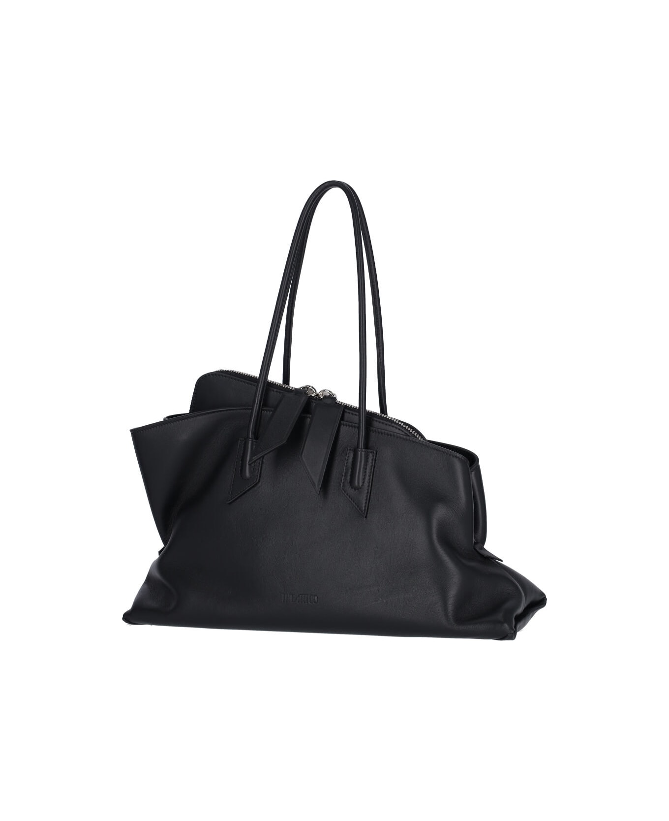 The Attico Medium Handbag 'la Passeggiata' - Black