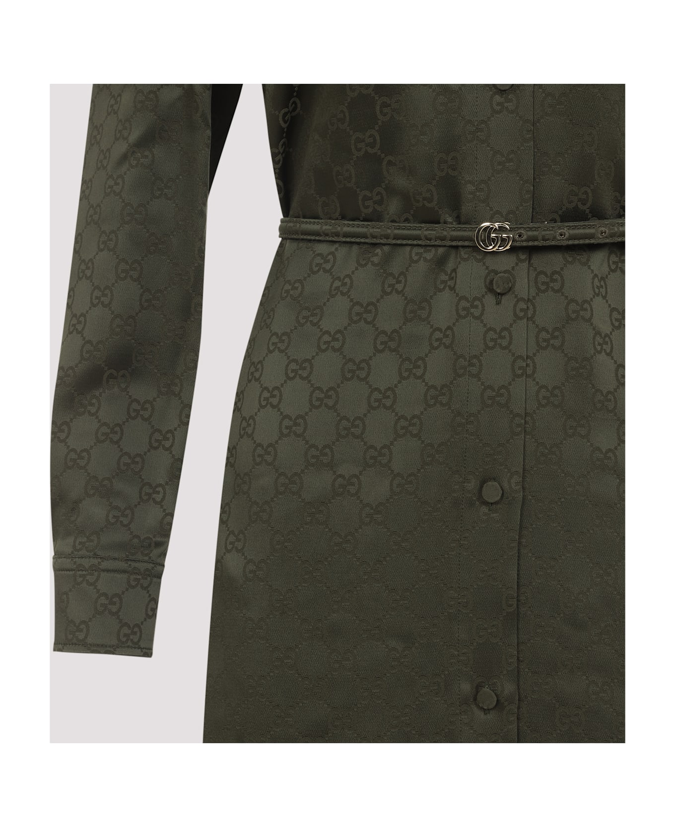 Gucci Gg Dress - Greysh Forest Green