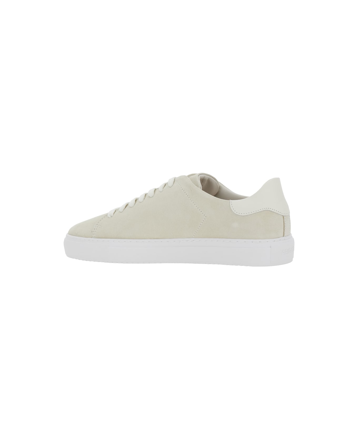 Axel Arigato 'clean 90' Beige Low Top Sneakers With Logo Lettering On The Side In Suede Man - Beige