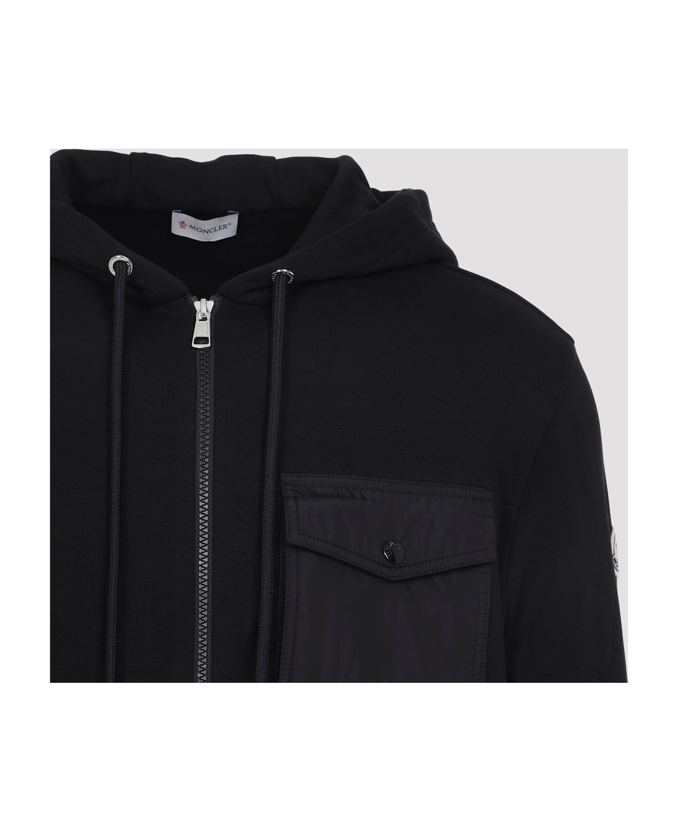 Moncler Zip Up Jacket - Black