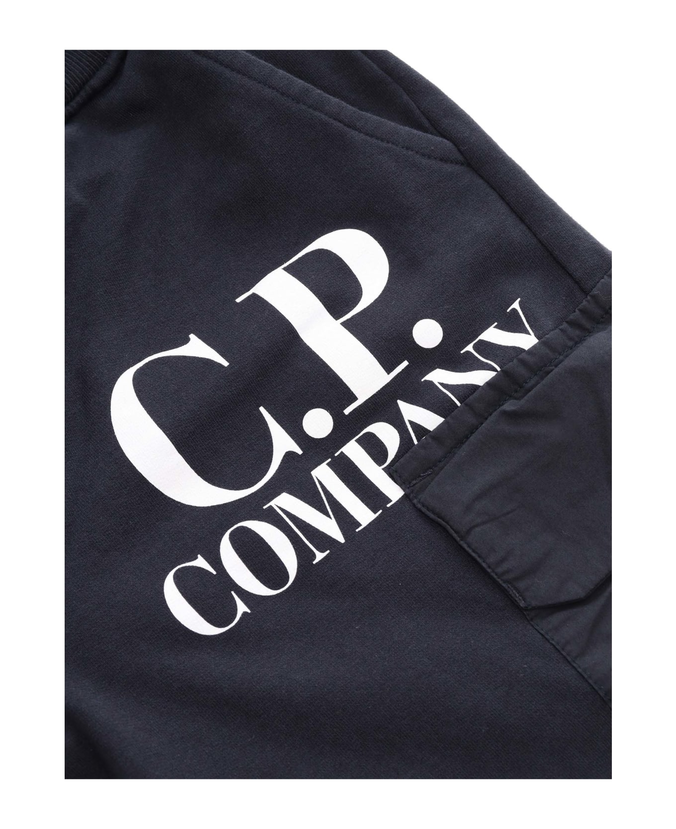 C.P. Company Undersixteen Black Sweatshirt Pants - BLUE ボトムス