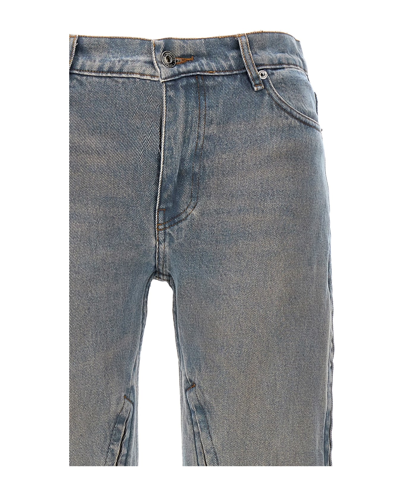 Y/Project 'hook And Eye' Jeans - Light Blue
