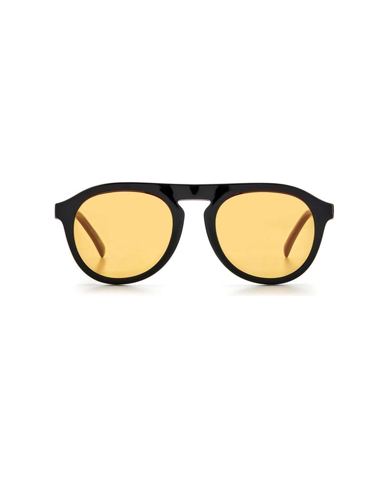 Missoni Round Frame Sunglasses - LGD/HE BRGNDY BLACK