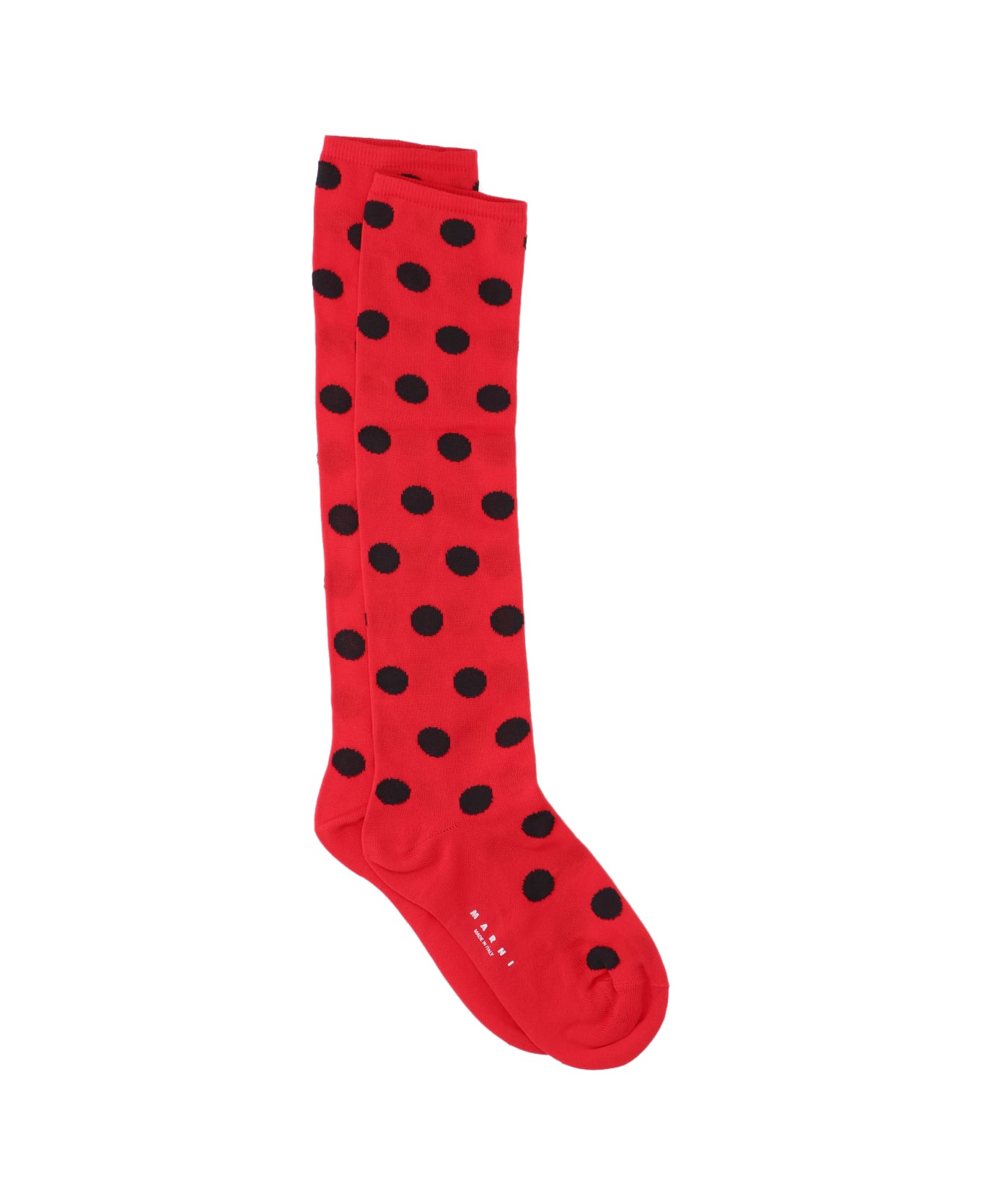 Marni Polka Dot Socks - RED POIS
