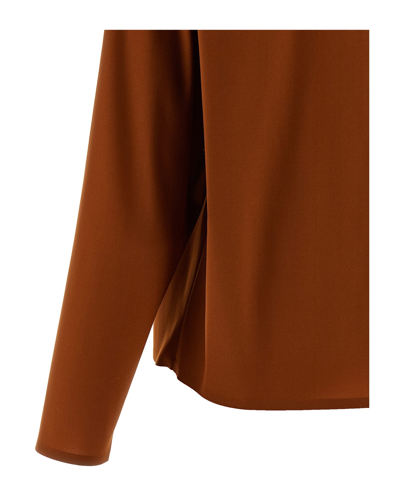 Saint Laurent Structured Shoulder Sweater - Brown