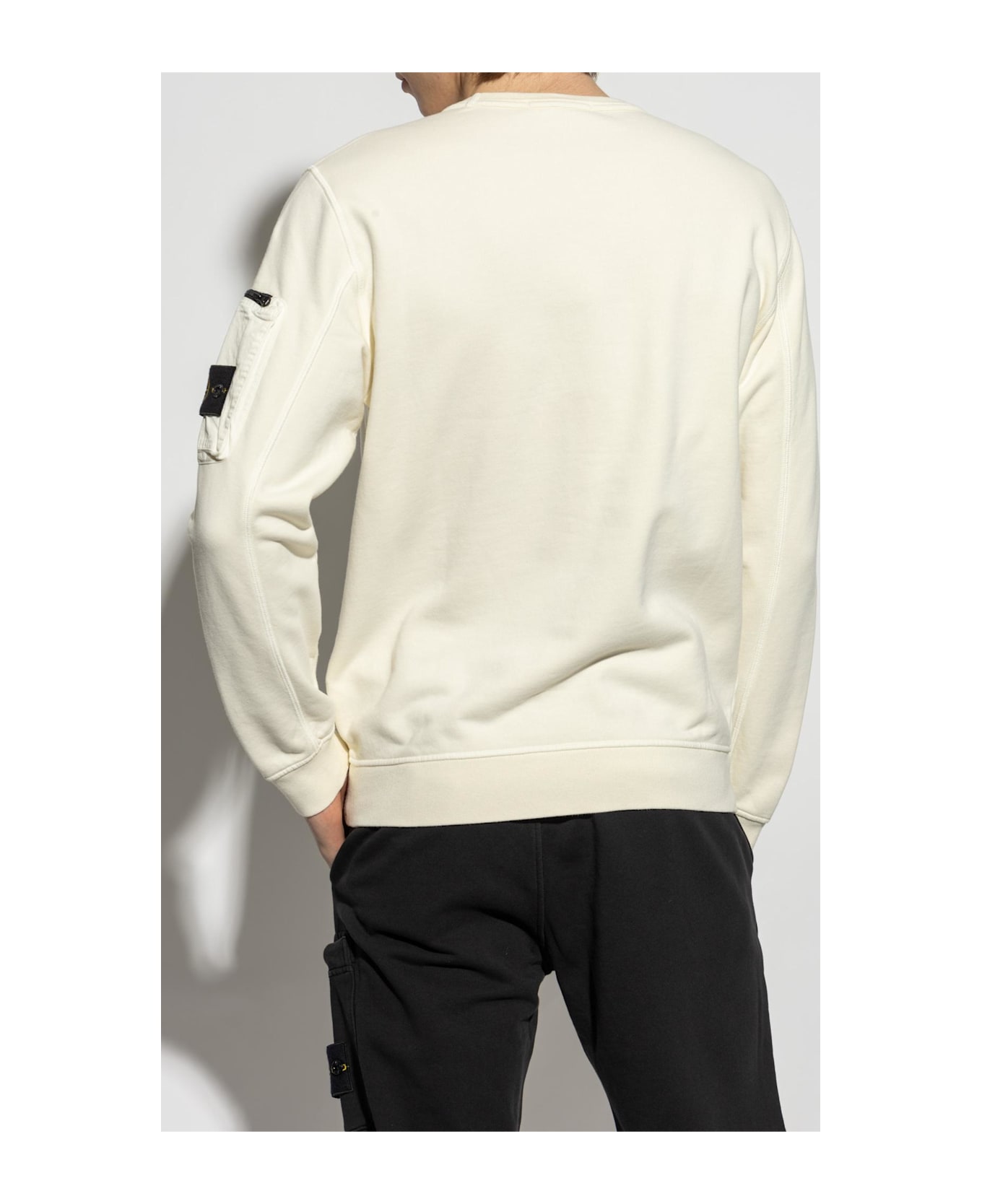 Stone Island Sweatshirt With Logo - Avorio