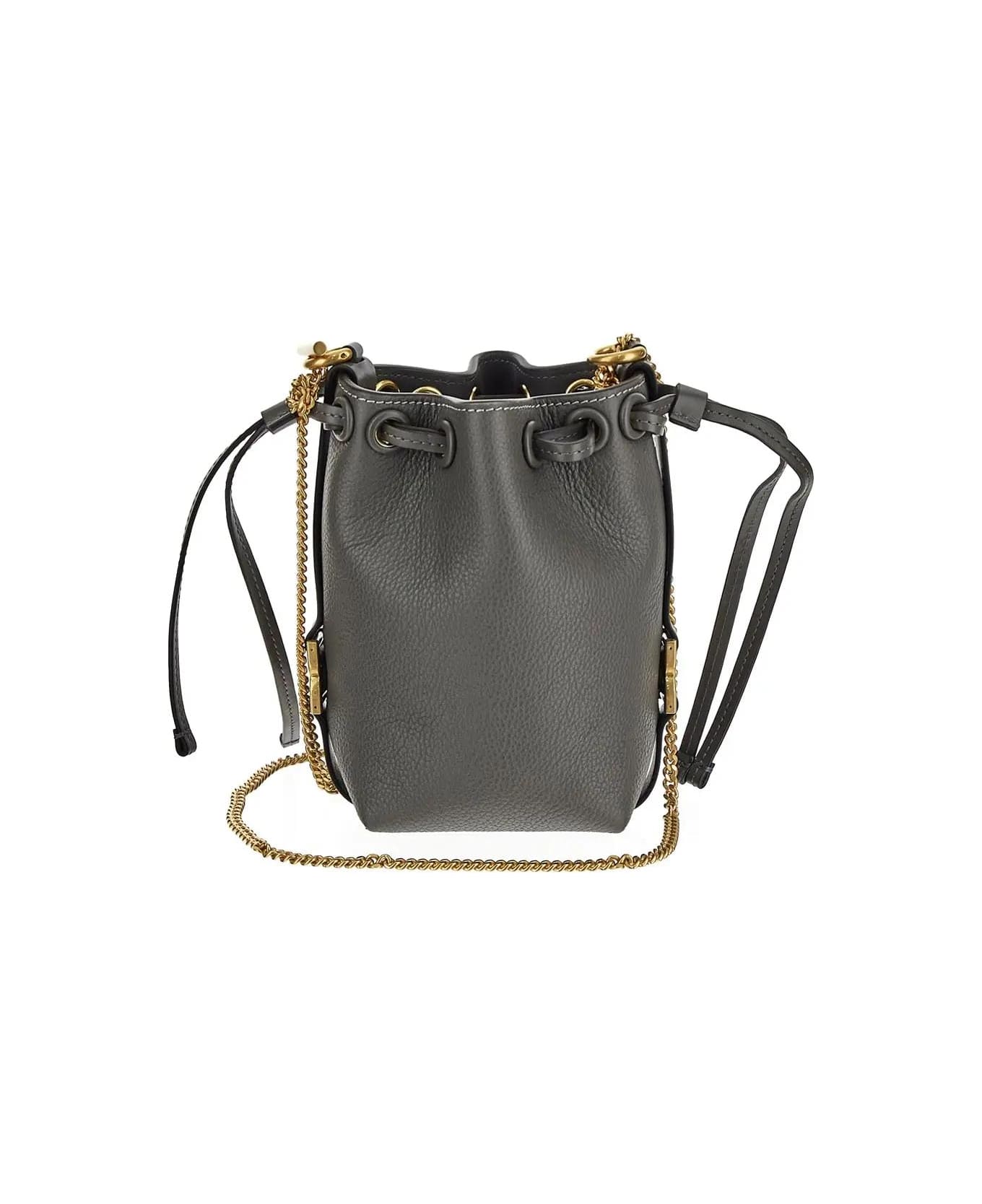 Chloé Marcie Micro Bucket Bag - Elephant Grey