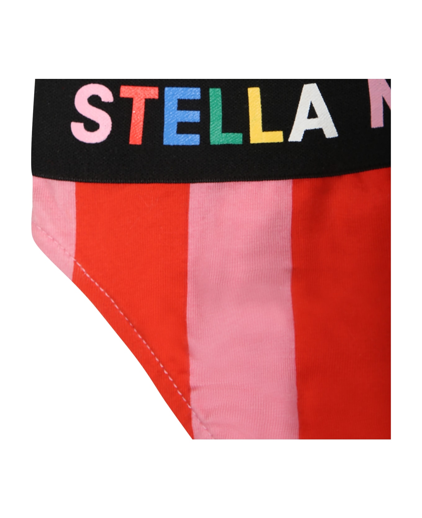 Stella McCartney Kids Multicolor Briefs Set For Girlwith Logo - Multicolor