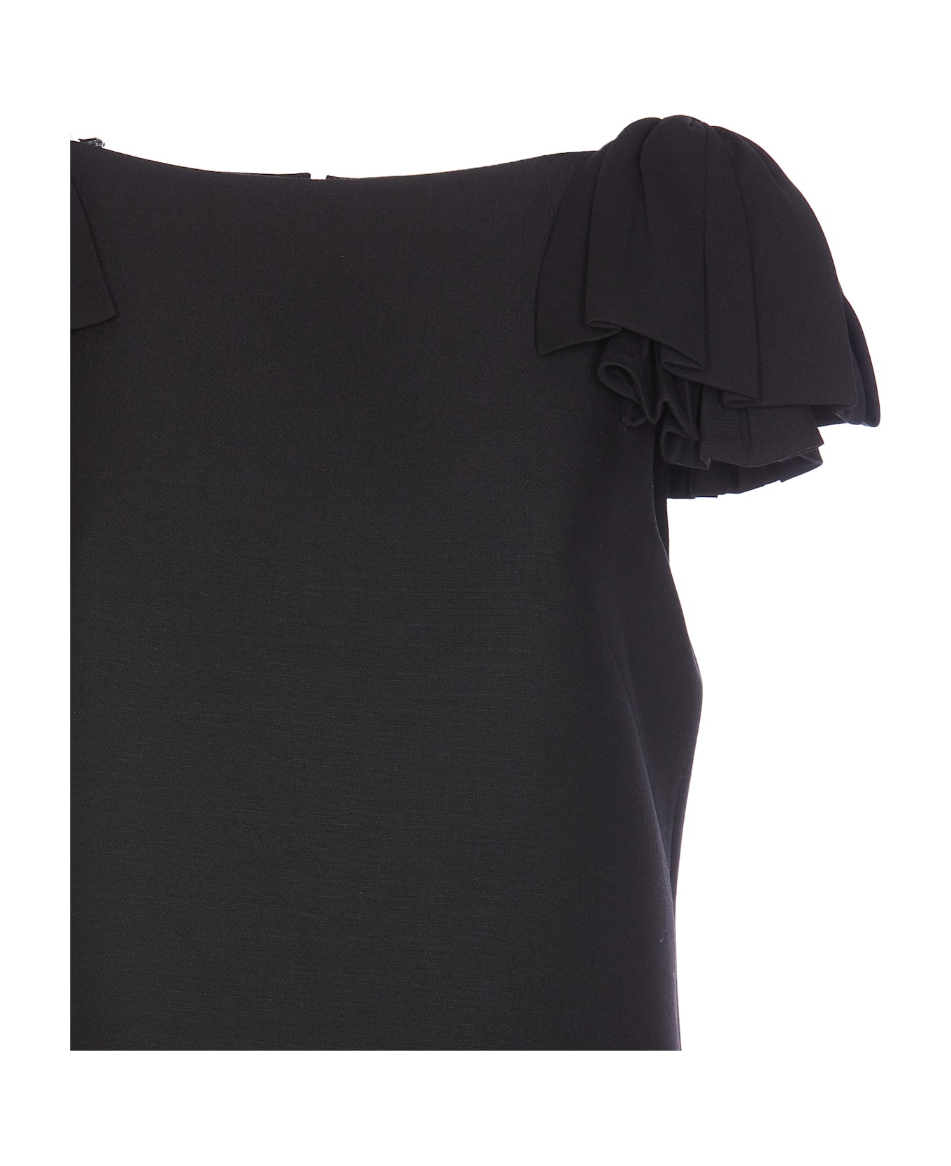 Valentino Garavani Crepe Couture Mini Dress - Black