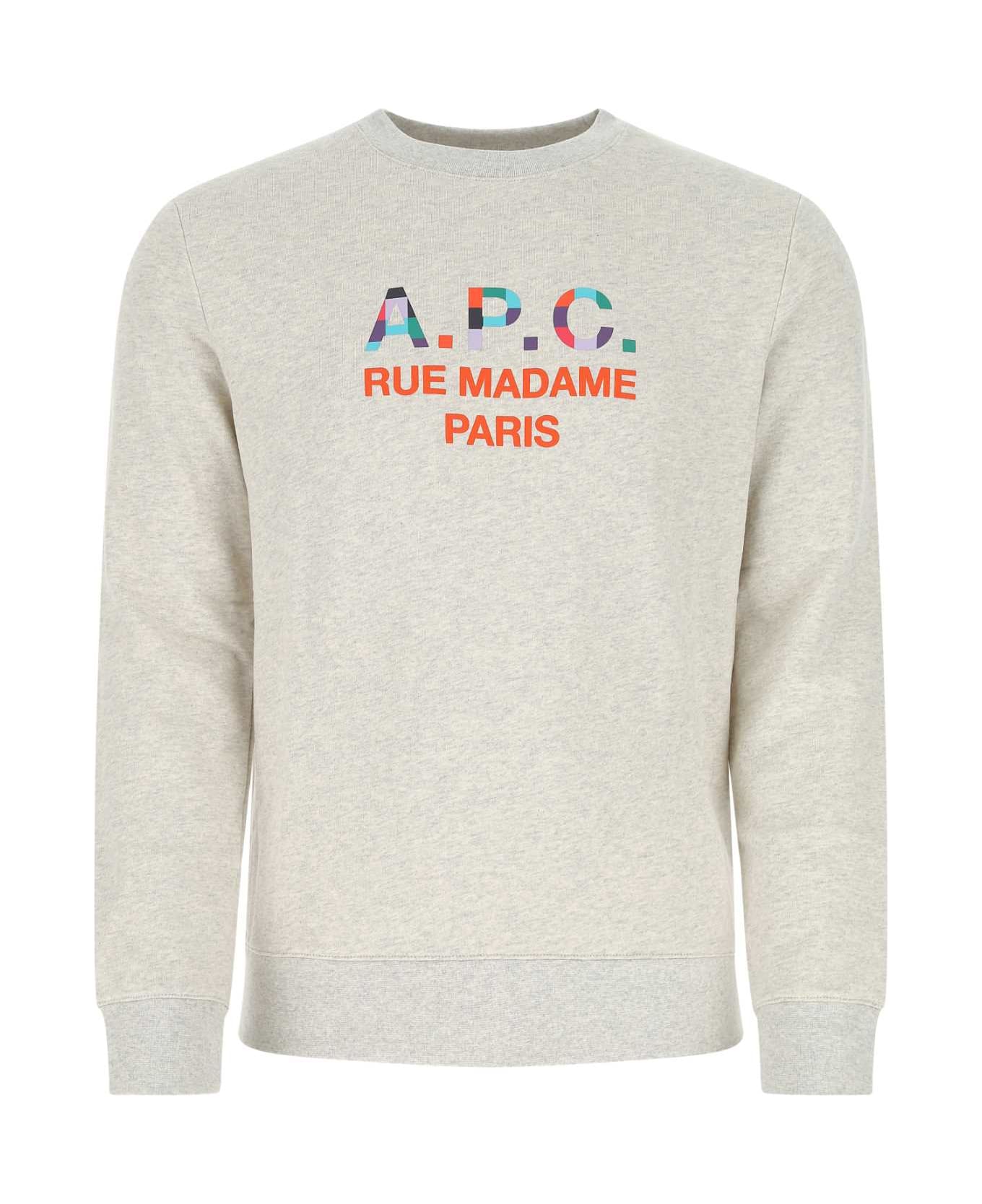 A.P.C. Grey Cotton Sweatshirt - PAA フリース