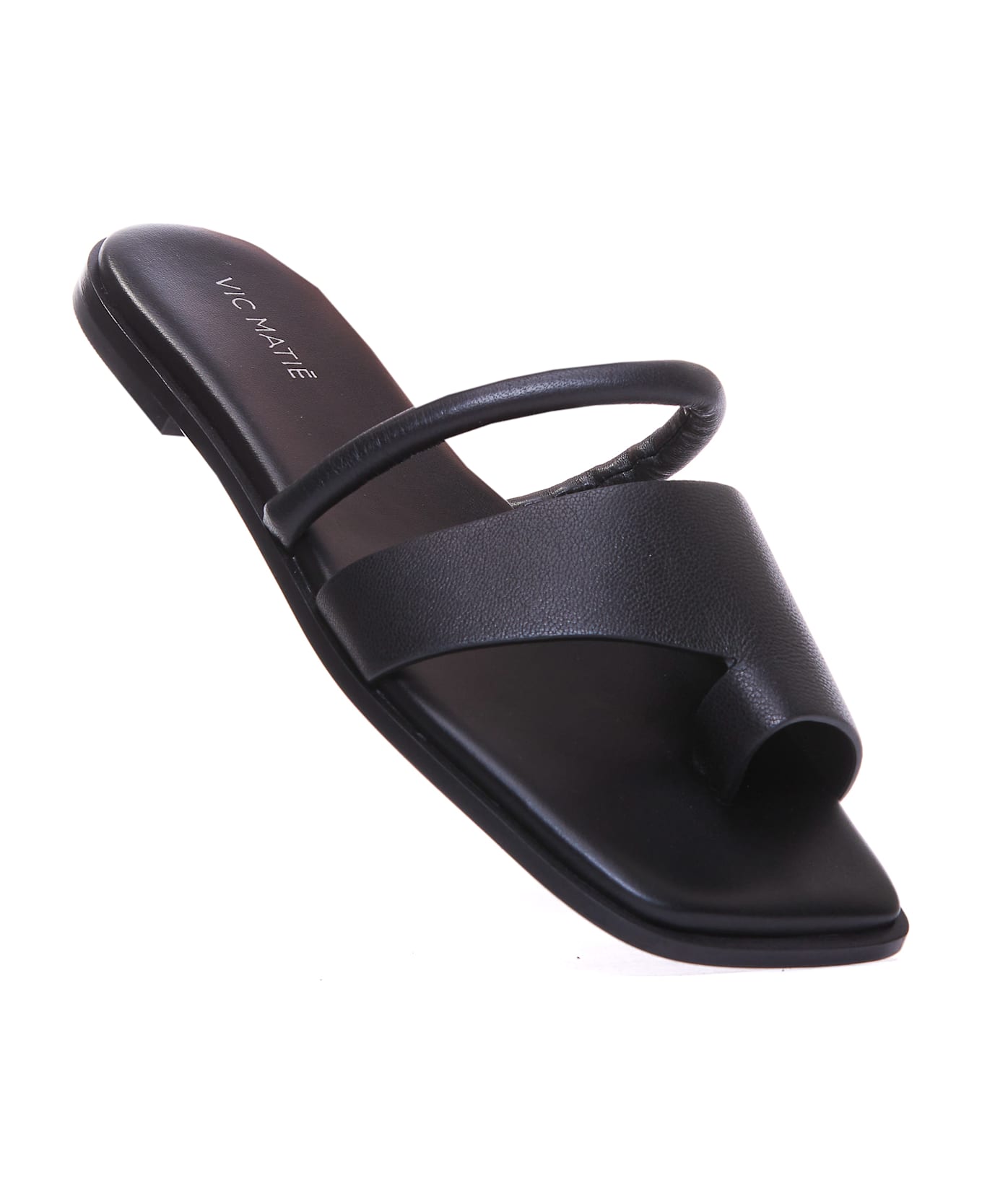 Vic Matié Flat Sandals - Black
