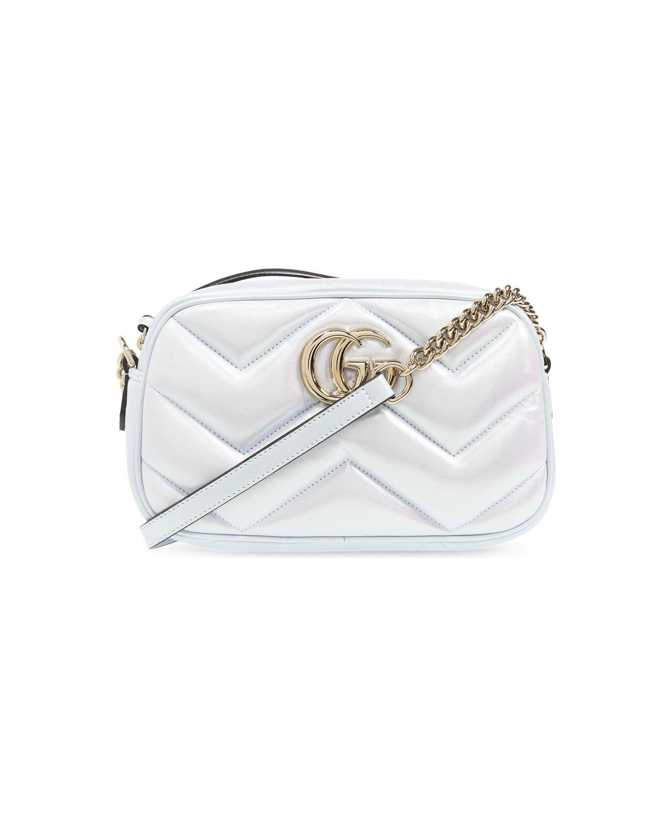 Gucci Gg Marmont Small Shoulder Bag - Iride Snow