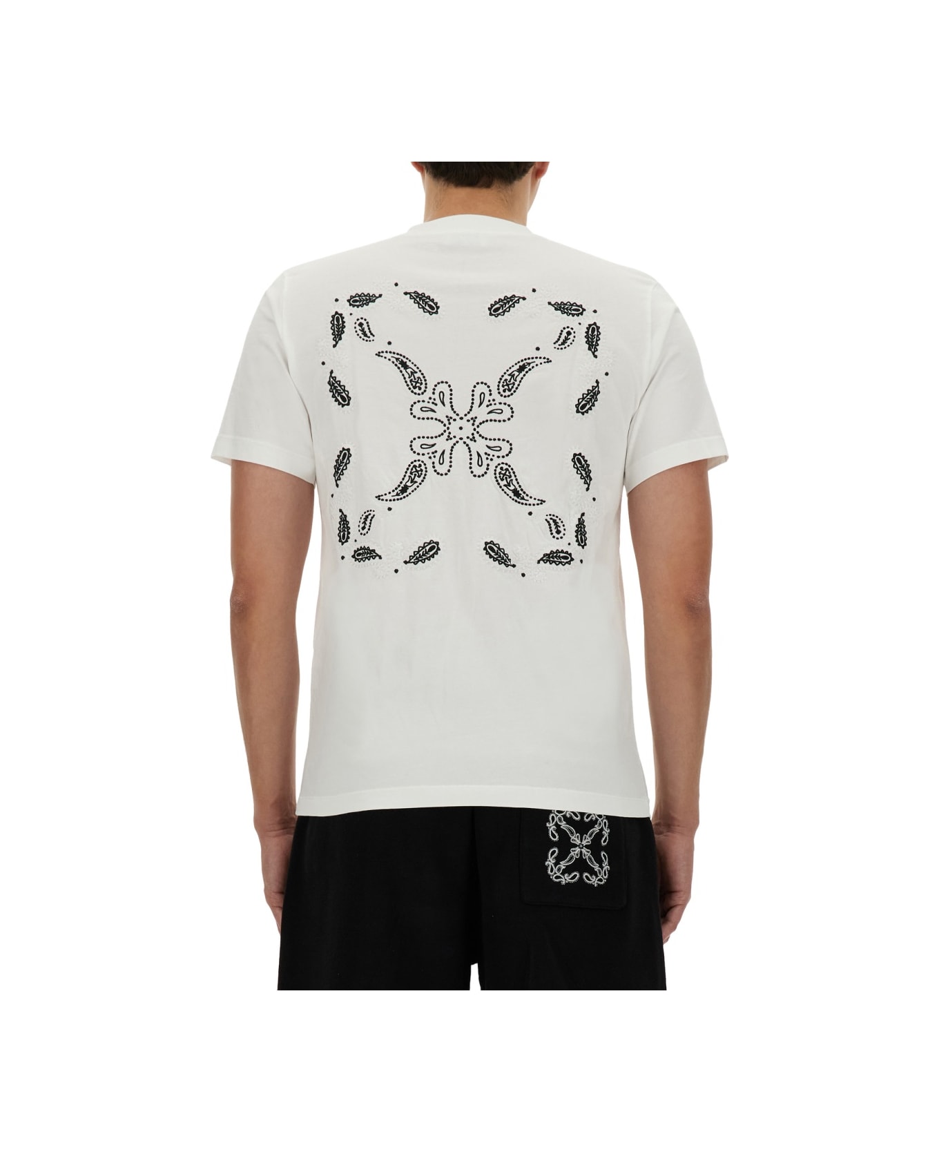 Off-White Bandana Pattern T-shirt - WHITE