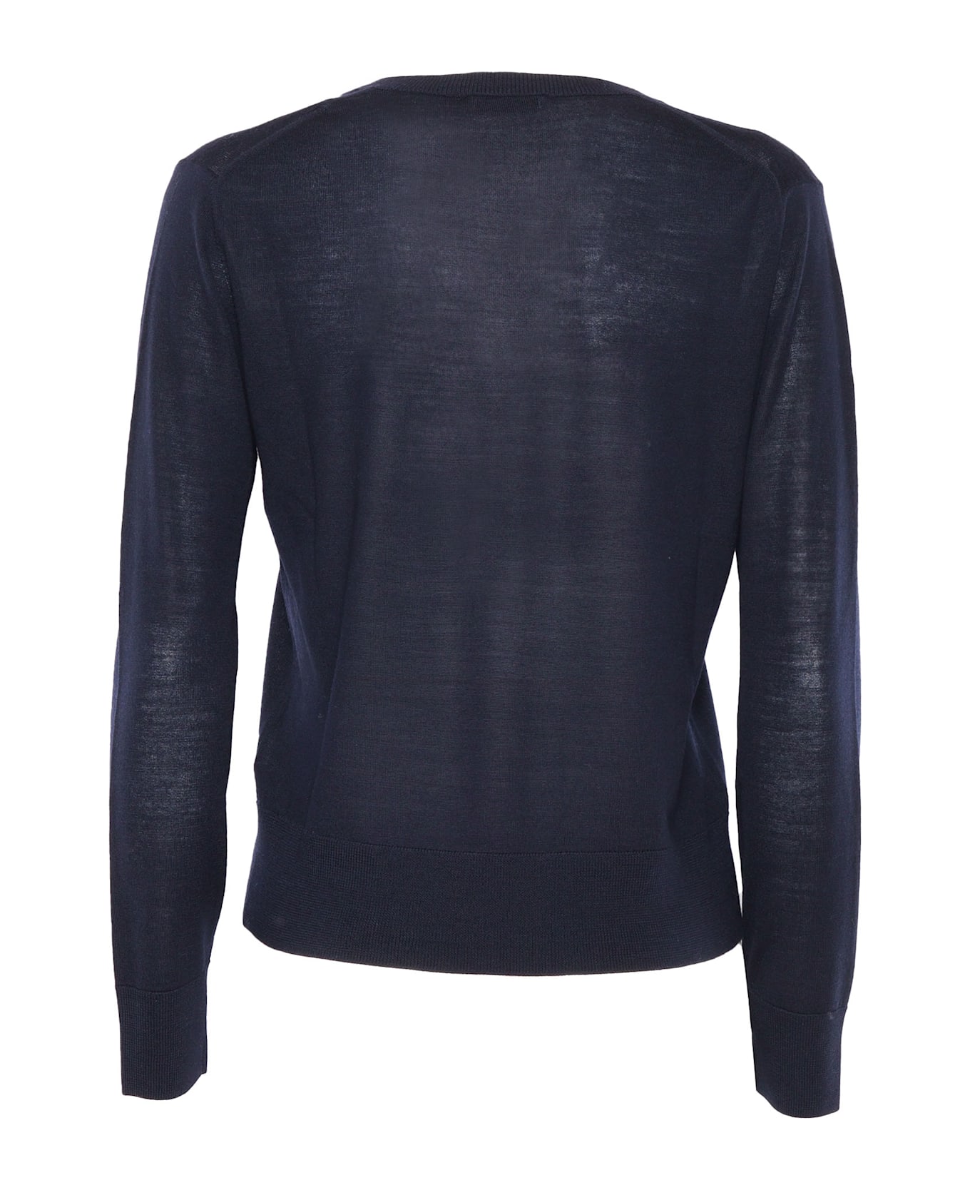 Ballantyne V Neck Pullover - BLUE