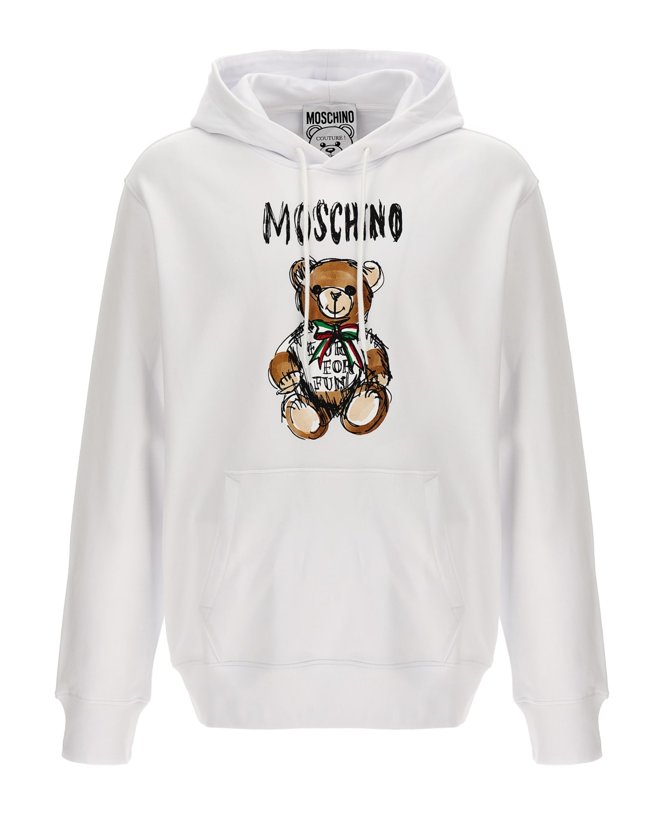 Moschino 'archive Teddy' Hoodie - White