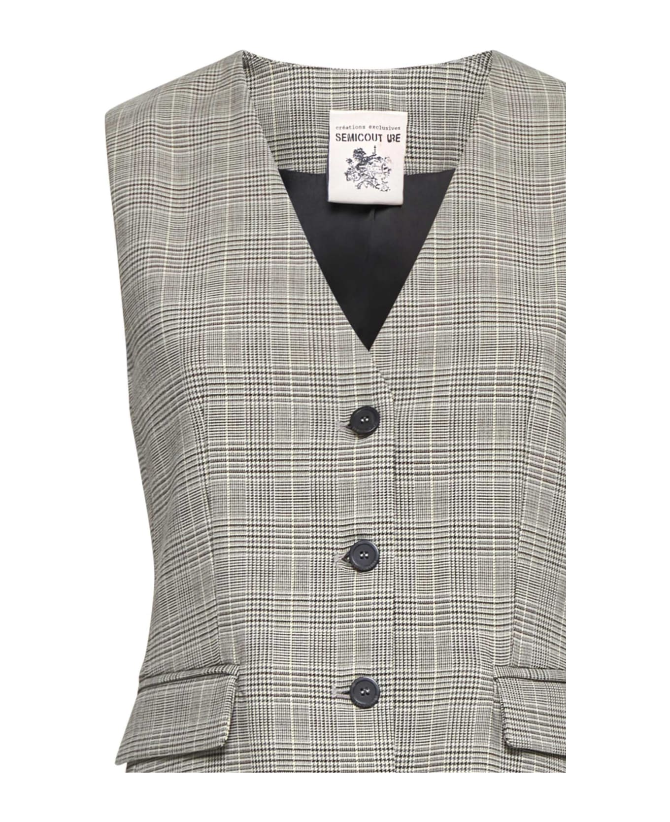 SEMICOUTURE Blazer - Principe galles antr