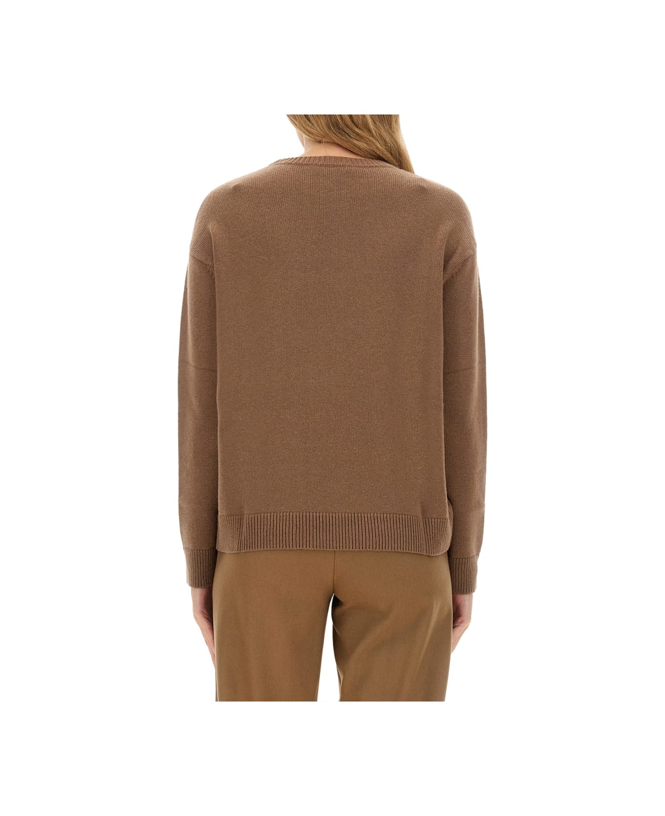'S Max Mara Jersey 'kassel' - BEIGE