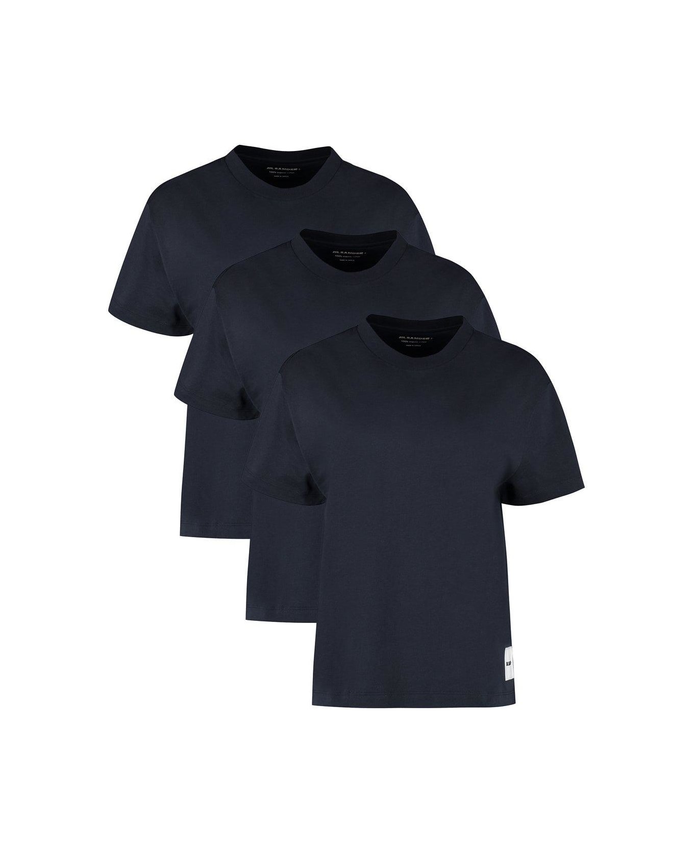 Jil Sander + 3-pack Crewneck T-shirt - Blue Tシャツ