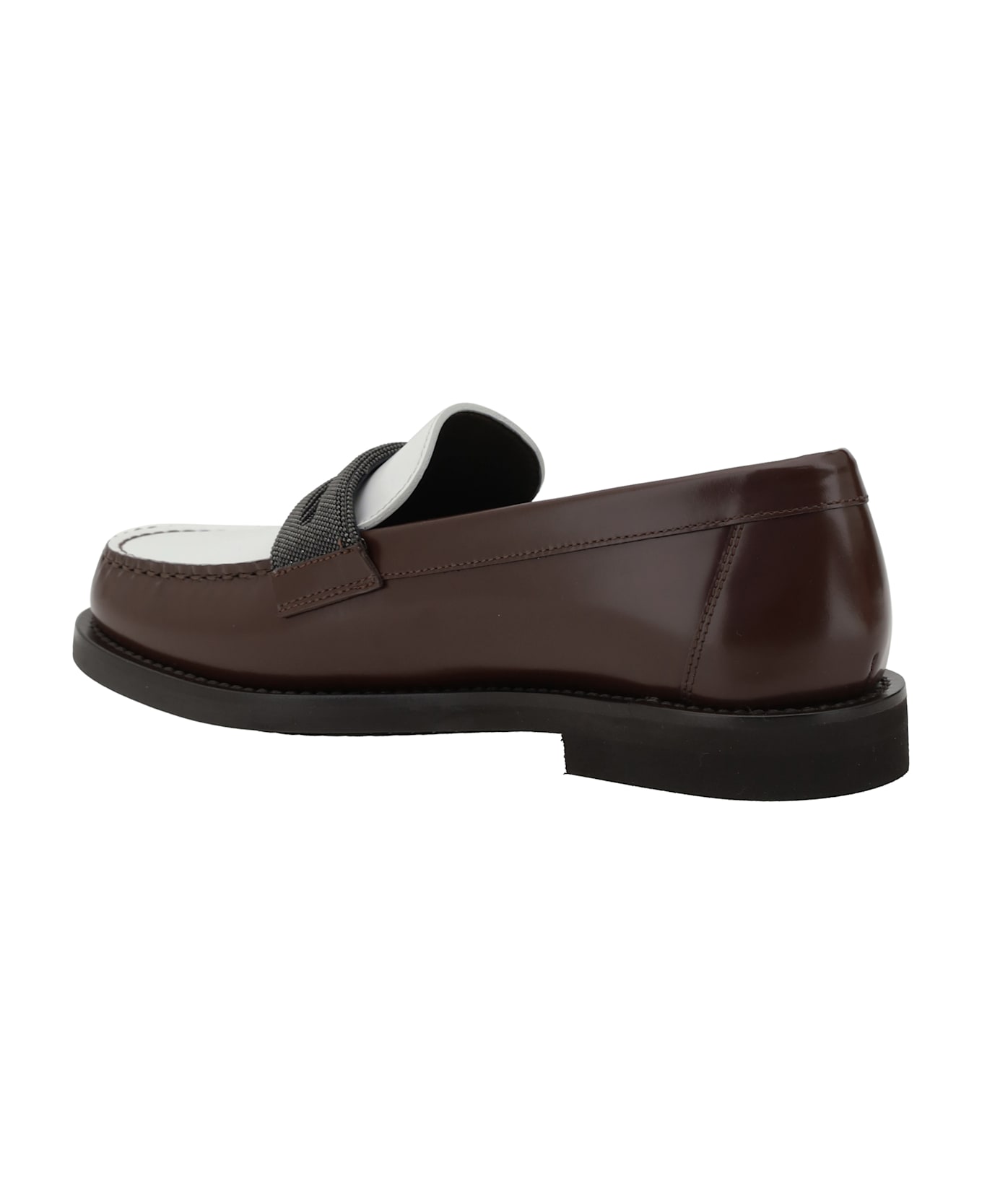Brunello Cucinelli Bicolored Loafers - Brown