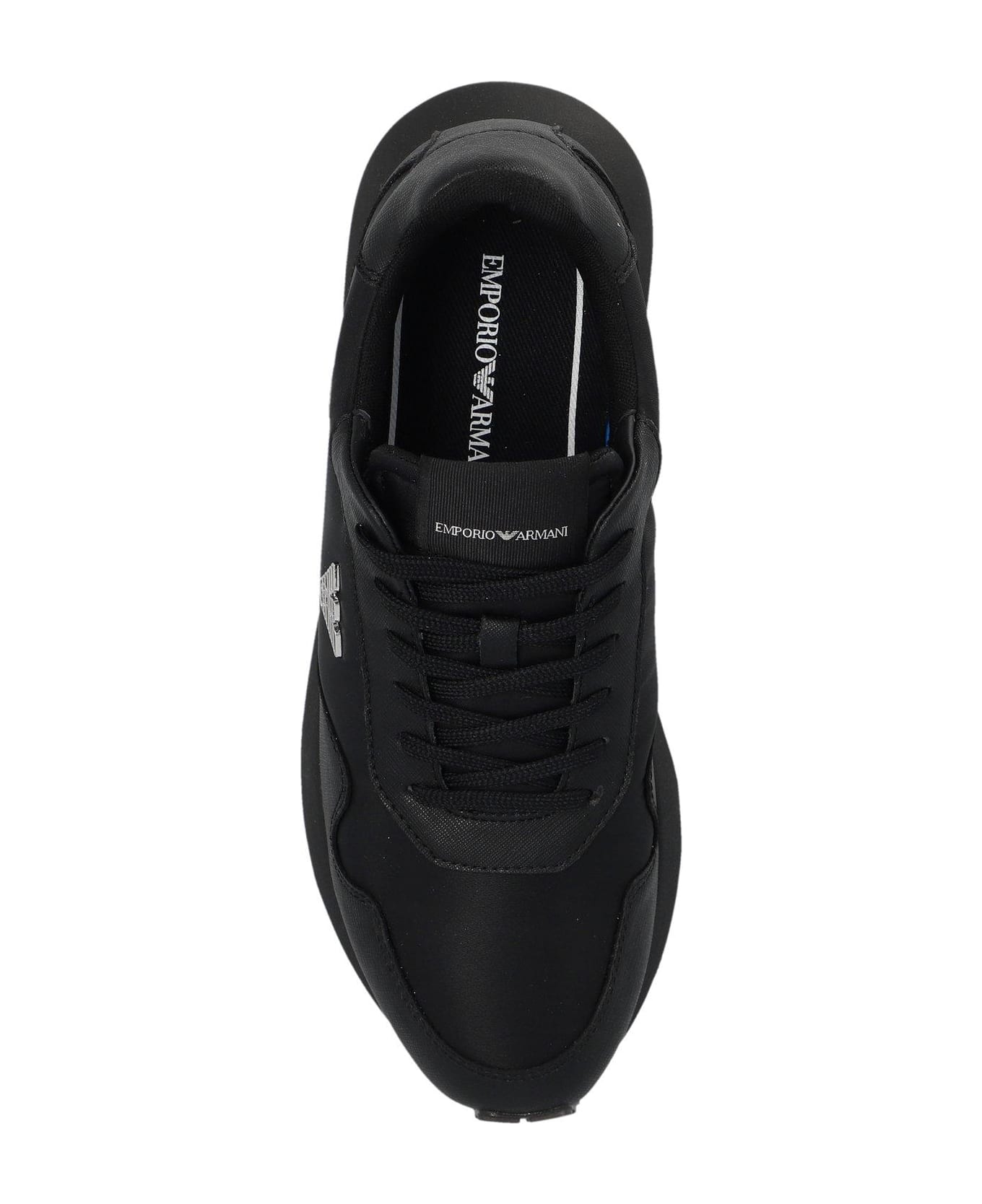 Emporio Armani Sustainability Low-top Sneakers - Black スニーカー